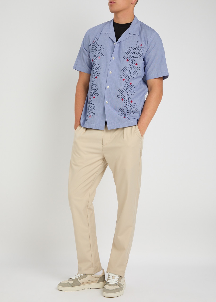 Universal Works Road Fine-striped Cotton Shirt - 4