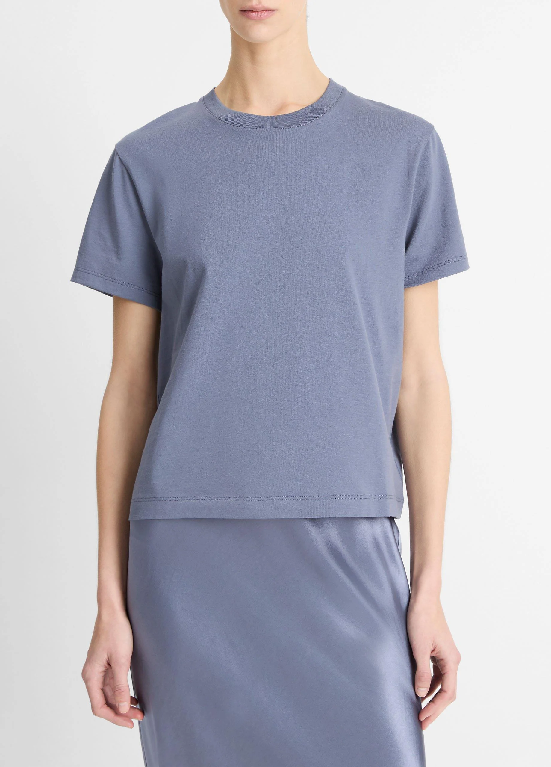 Pima Cotton Crew Neck T-Shirt - 1