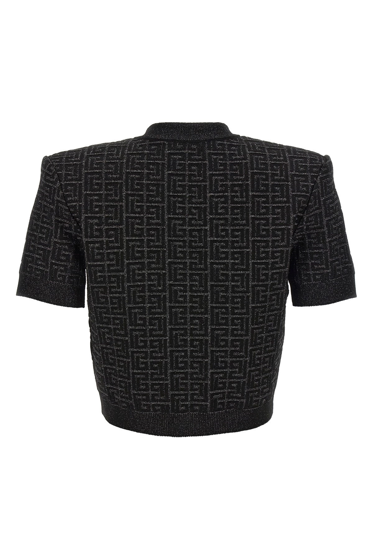 'Monogram' cropped cardigan - 3