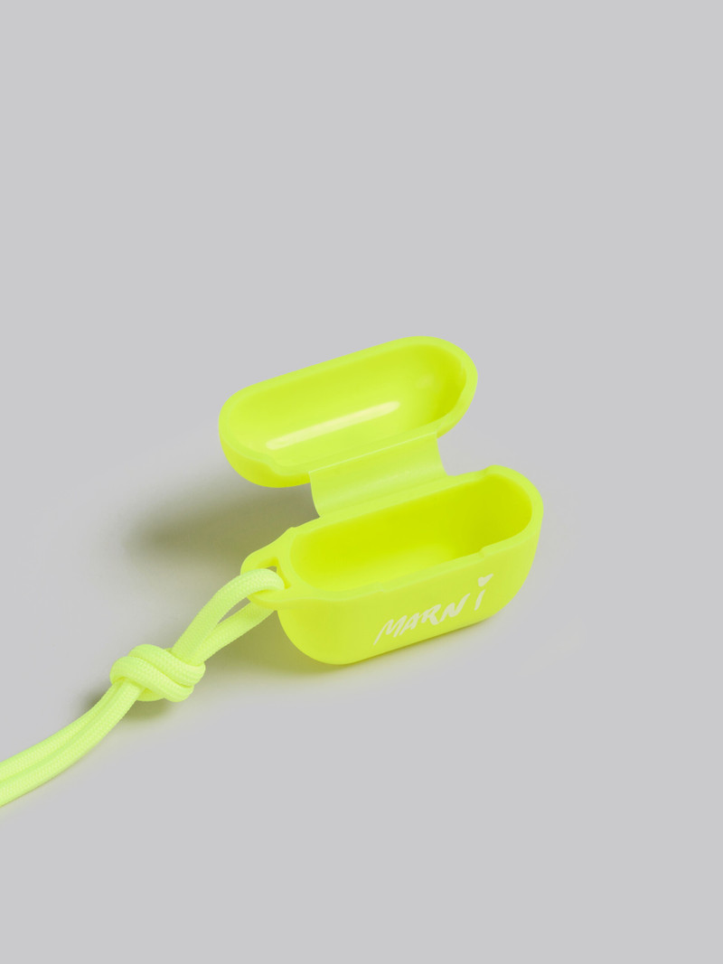NEON YELLOW GUMMY AIRPODS CASE 3
