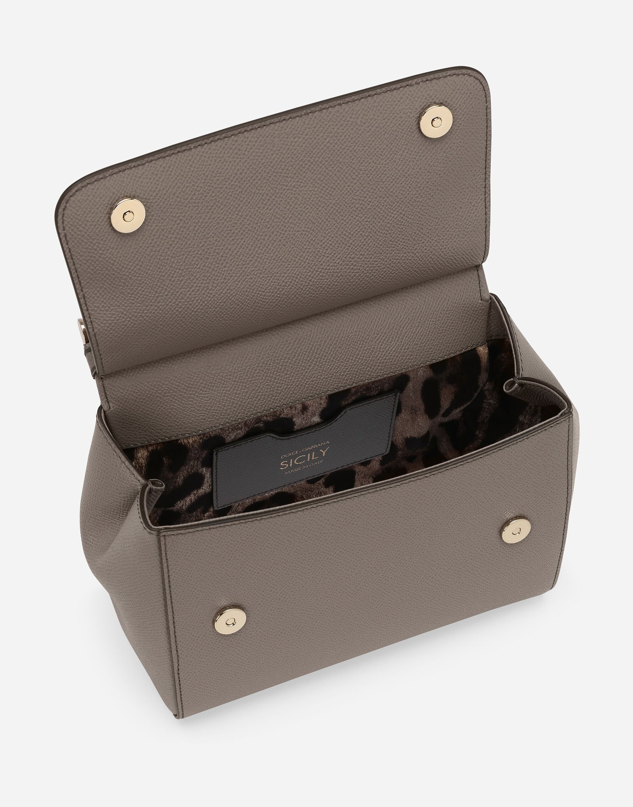 Small dauphine leather Sicily bag - 5