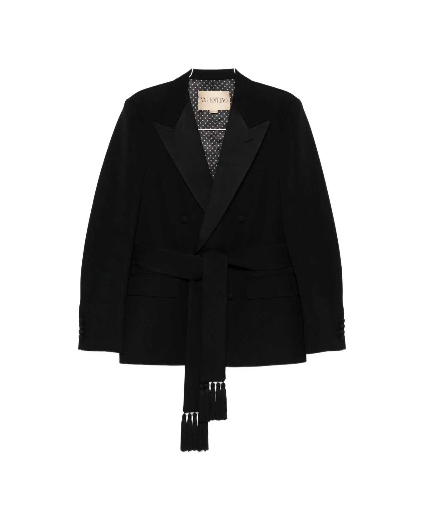 Wool Double-breasted Jacket - 1