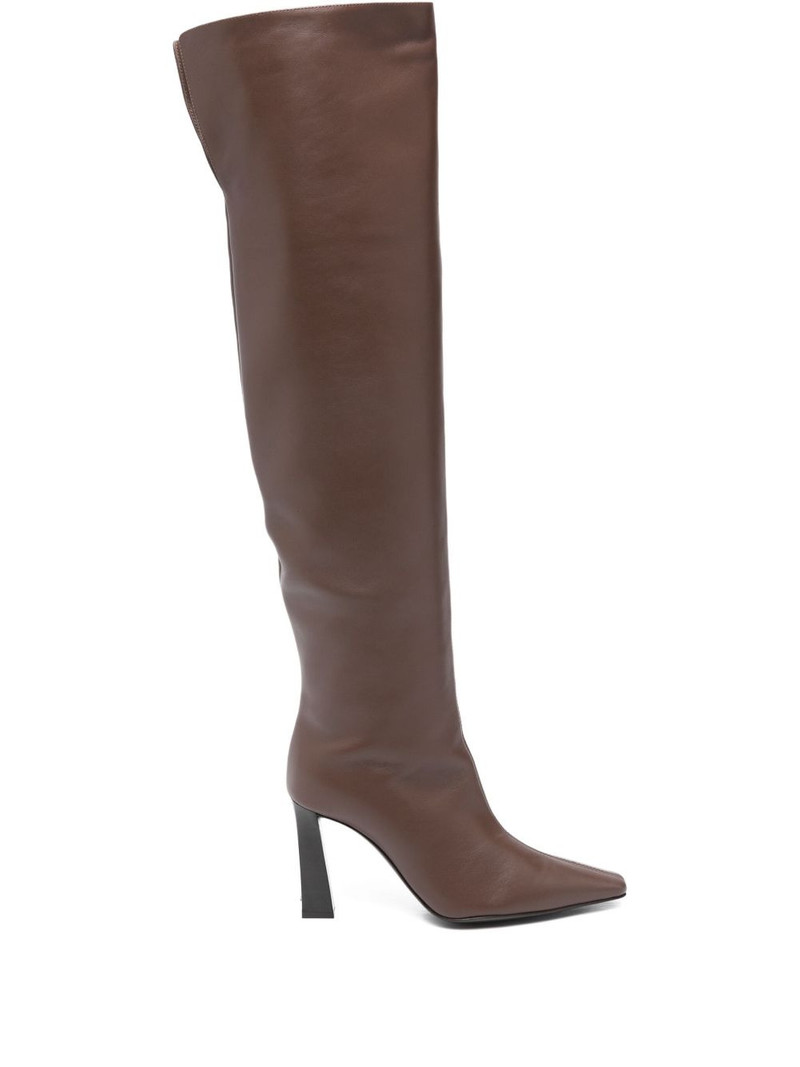 leather over-the-knee boots 1
