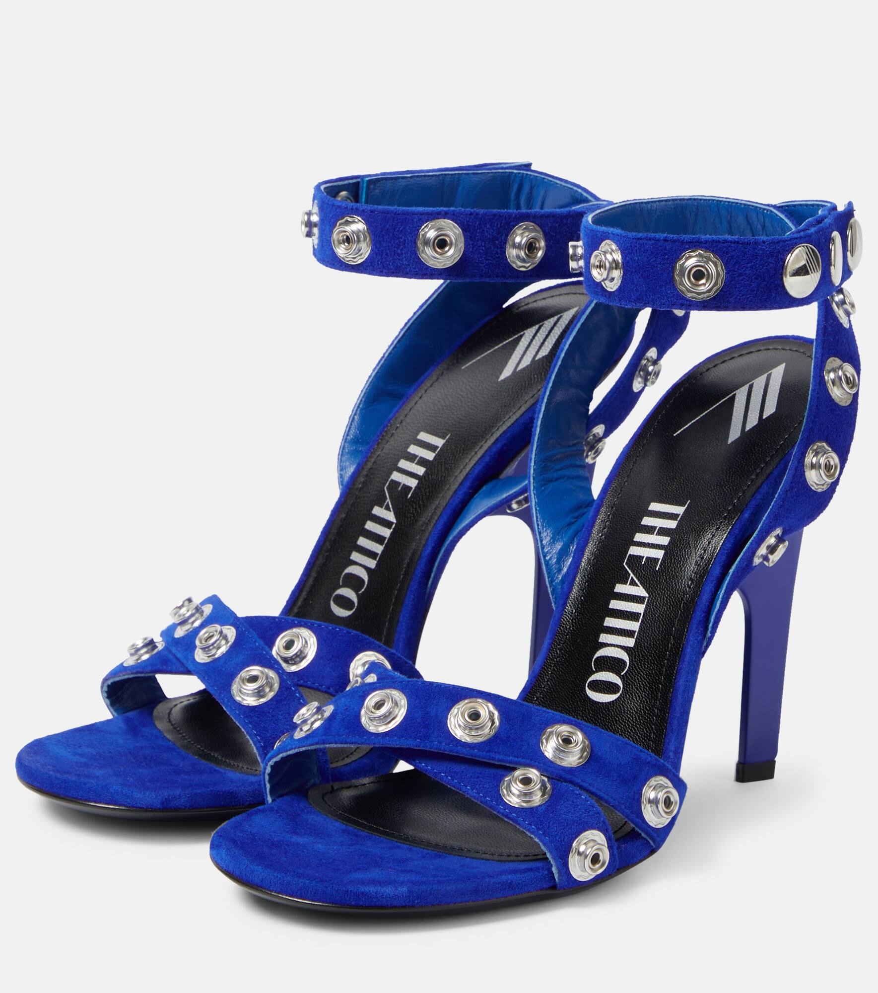 Cosmo 105 studded suede sandals - 5