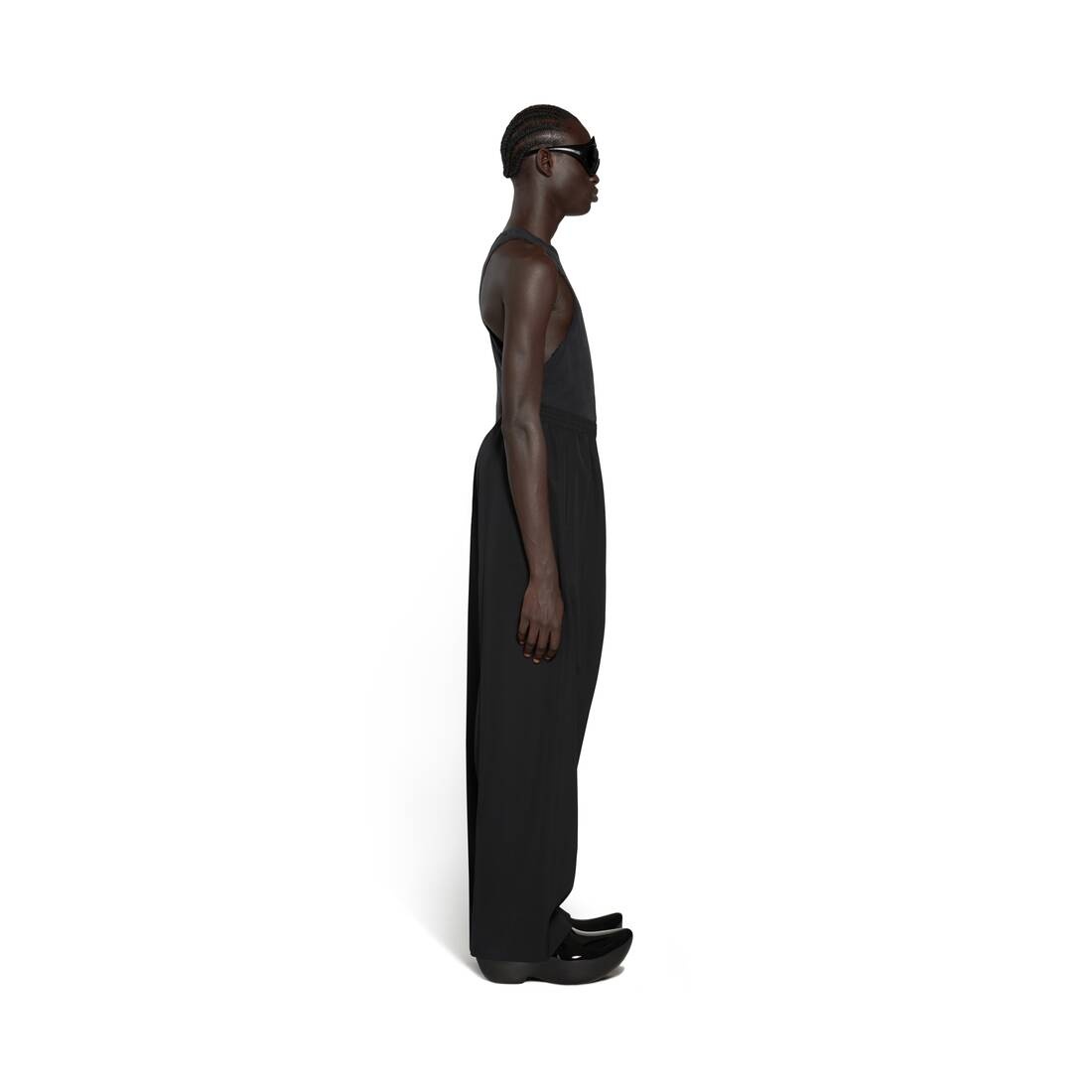 Elastic Waist Pants in Black - 3