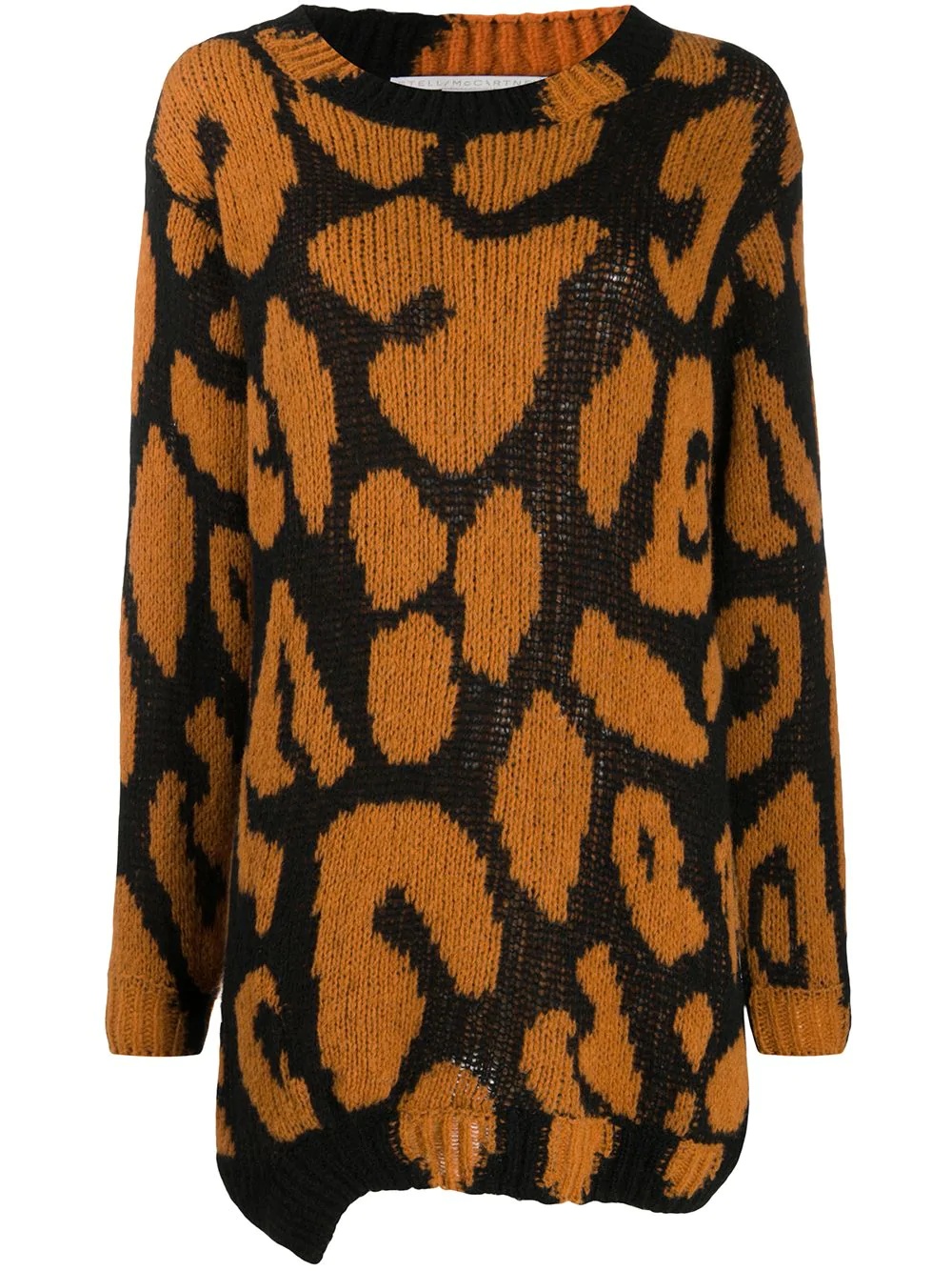 leopard knitted jumper - 1