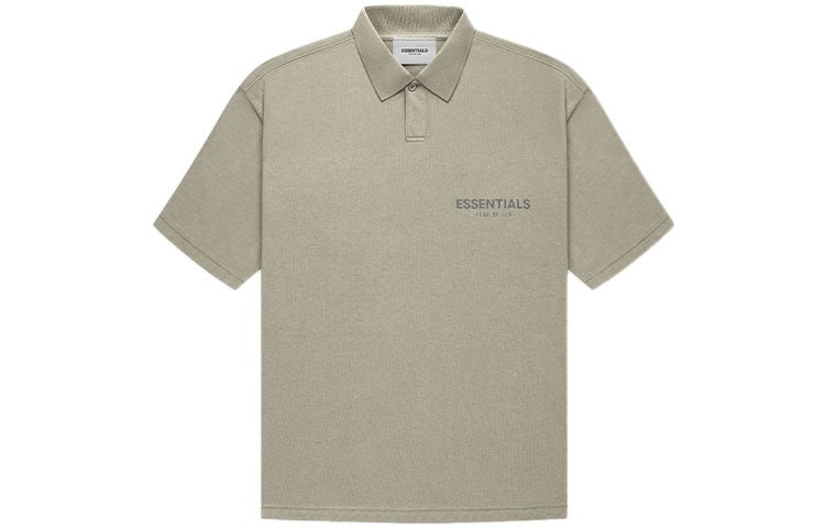 Fear of God Essentials FW21 Logo Polo Shirt 'Pistachio' FOG-FW21-005 - 3