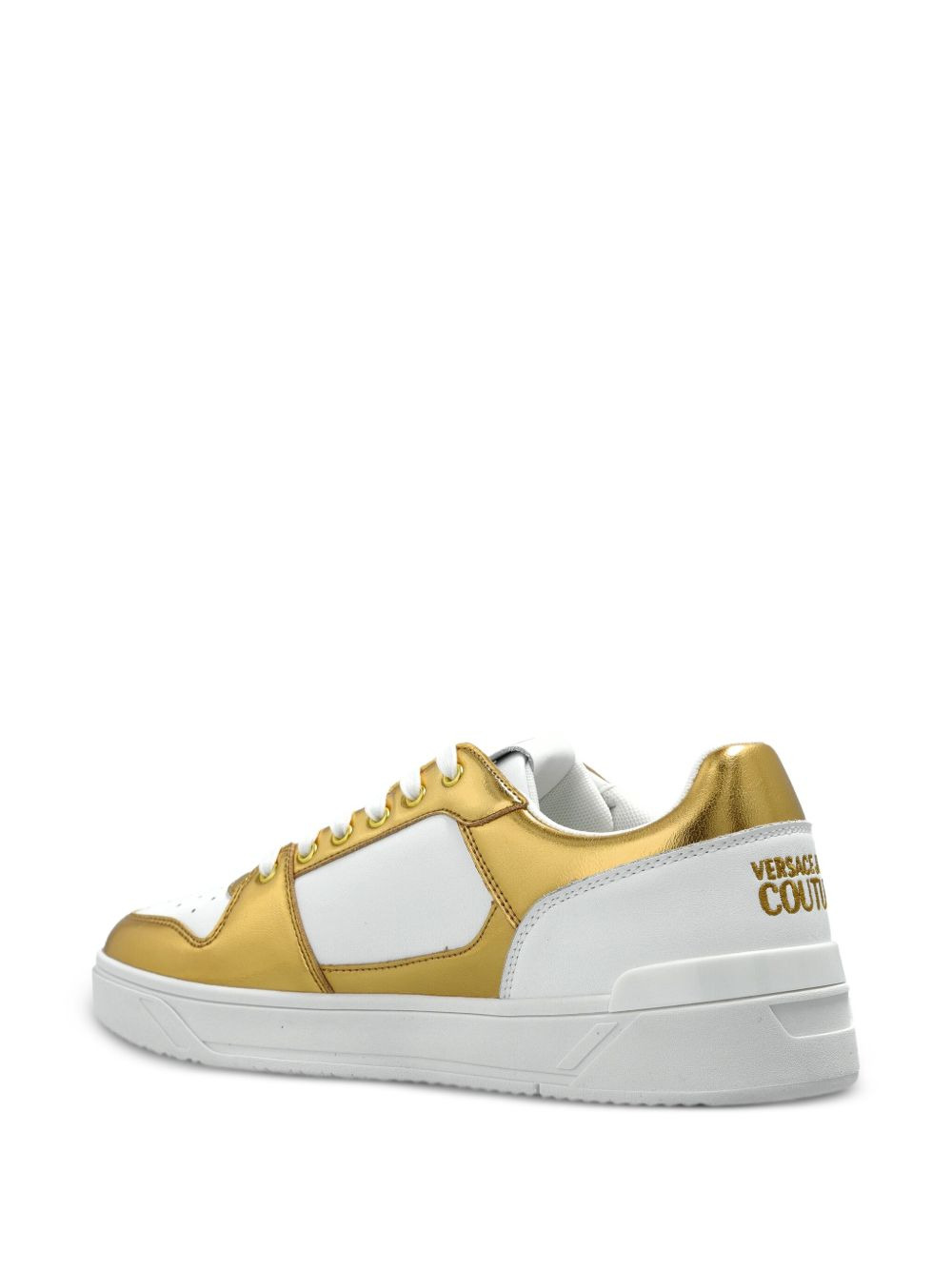 metallic-panel sneakers - 3