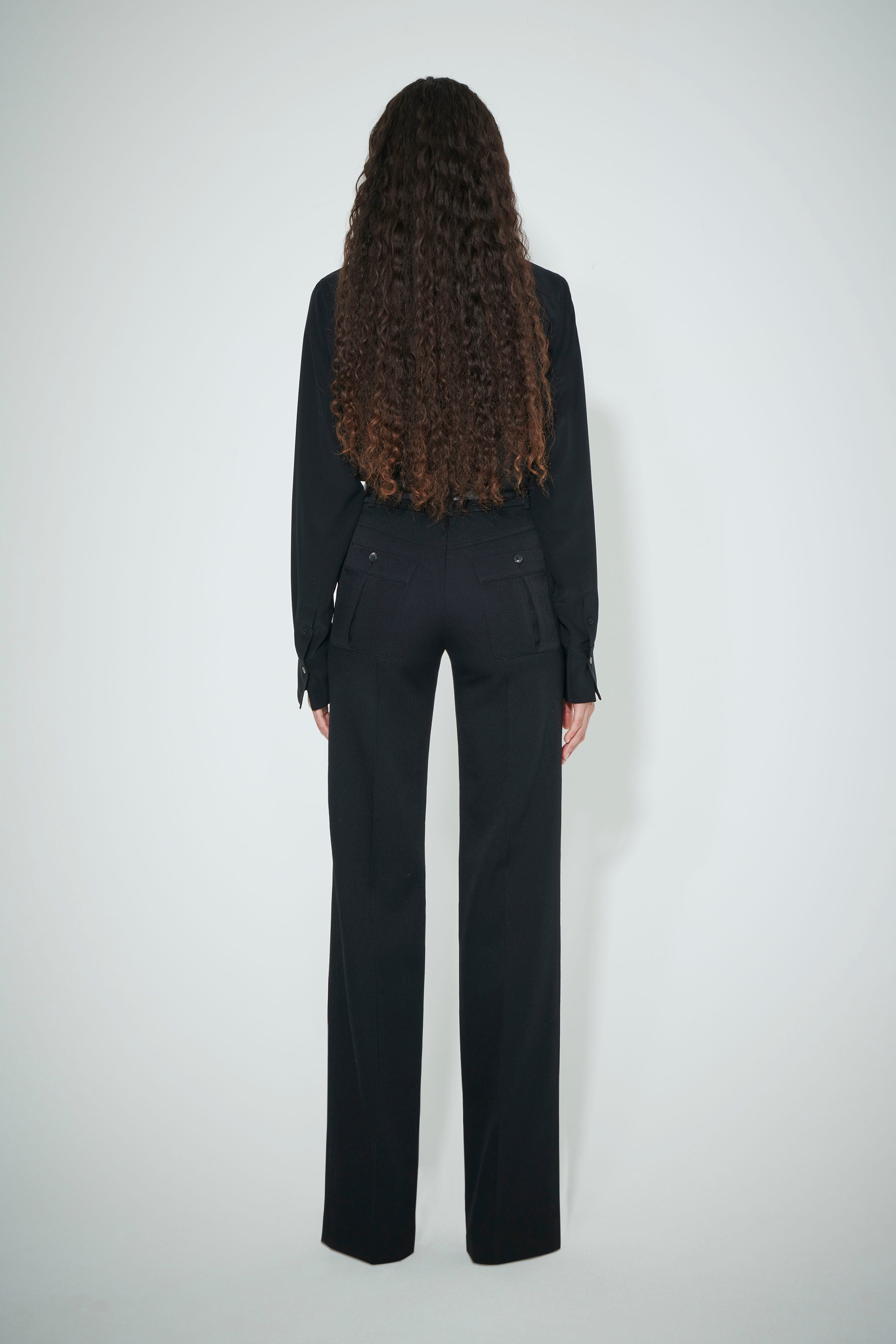 Panelled Shirt in Black - 5