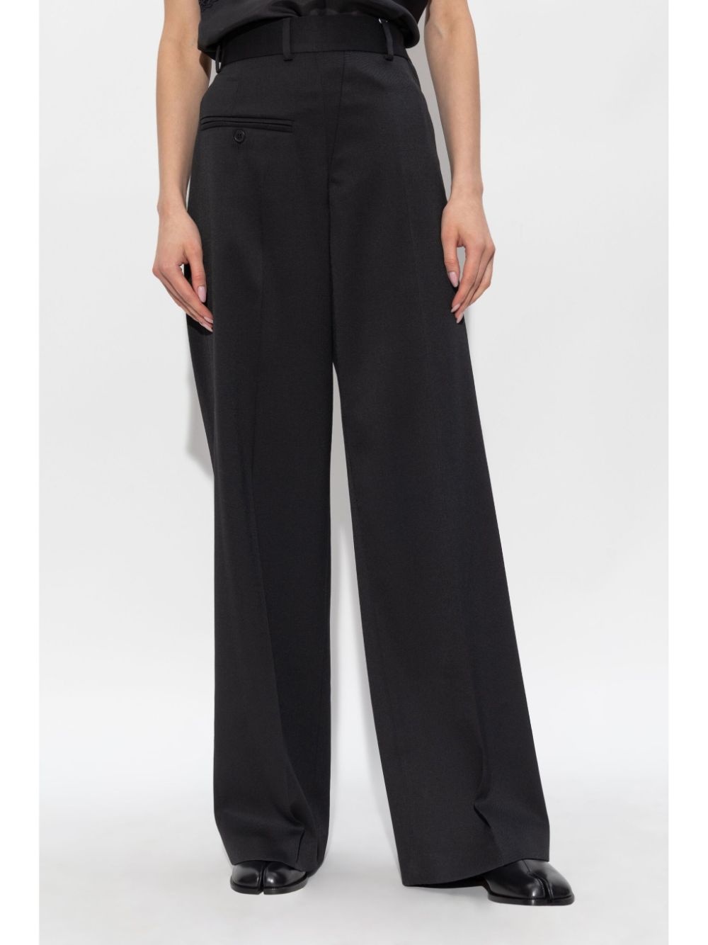 single-stitch logo tailored trousers - 3