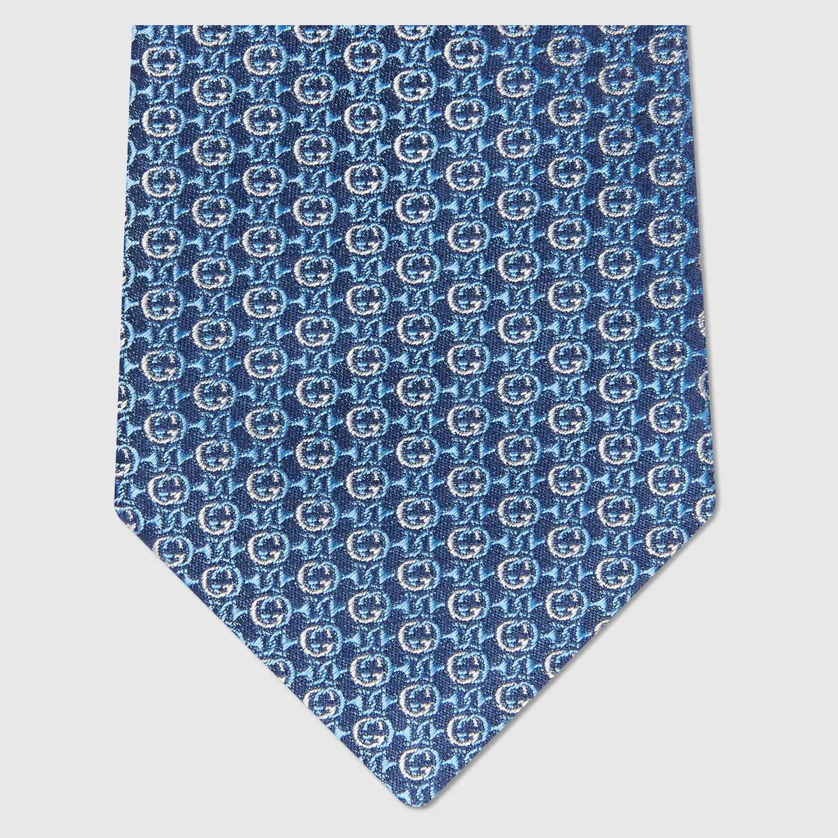 Interlocking G Horsebit silk tie - 3