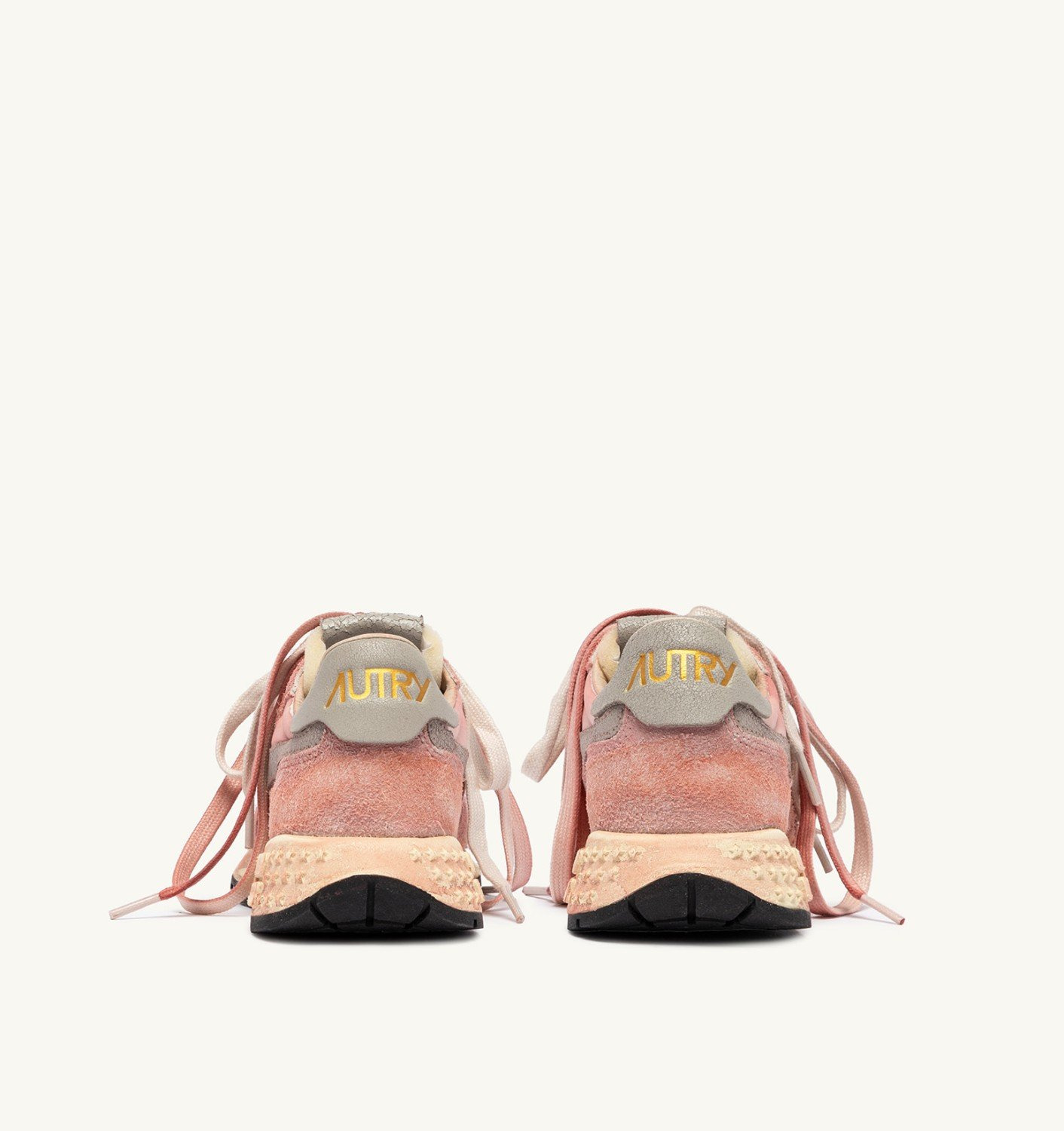 REELWIND SNEAKERS SUPER VINTAGE IN NYLON AND SUEDE COLOR PINK - 4