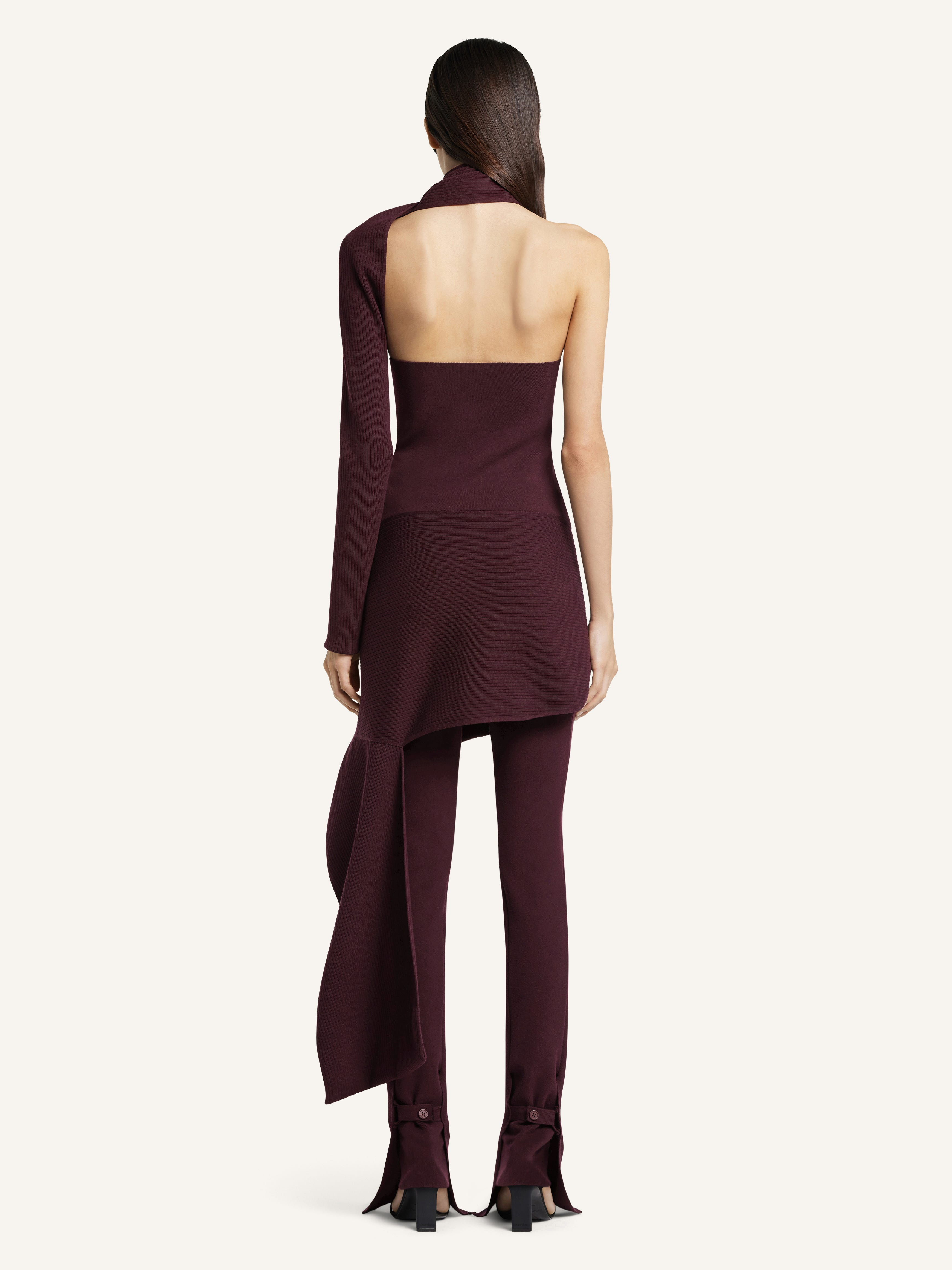 SCARF RIB DRESS - 4