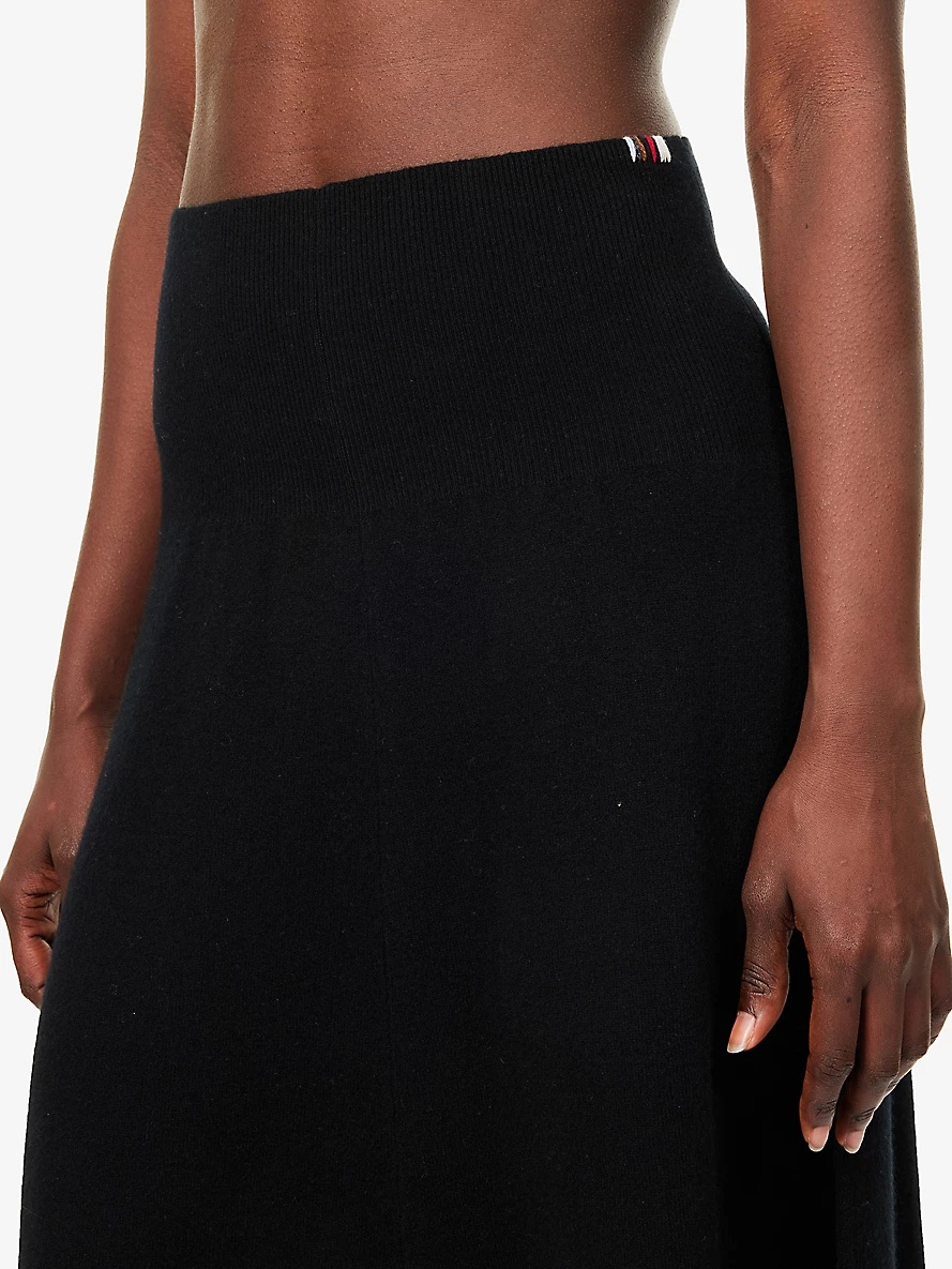 n°388 ease cashmere-blend knitted midi skirt - 5