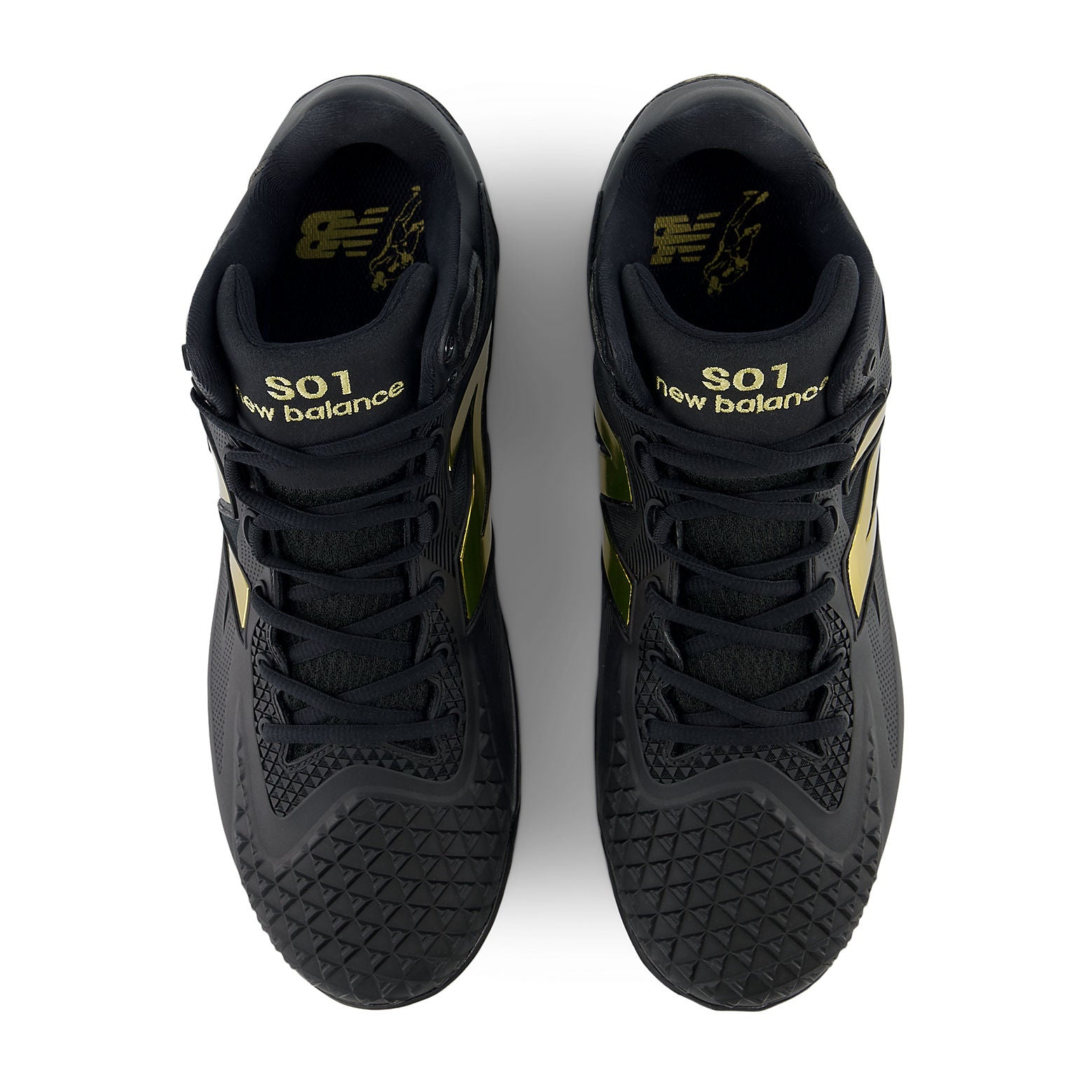 New Balance Ohtani 1 Cleats 'Black Metallic Gold' MSHOBK1 - 4