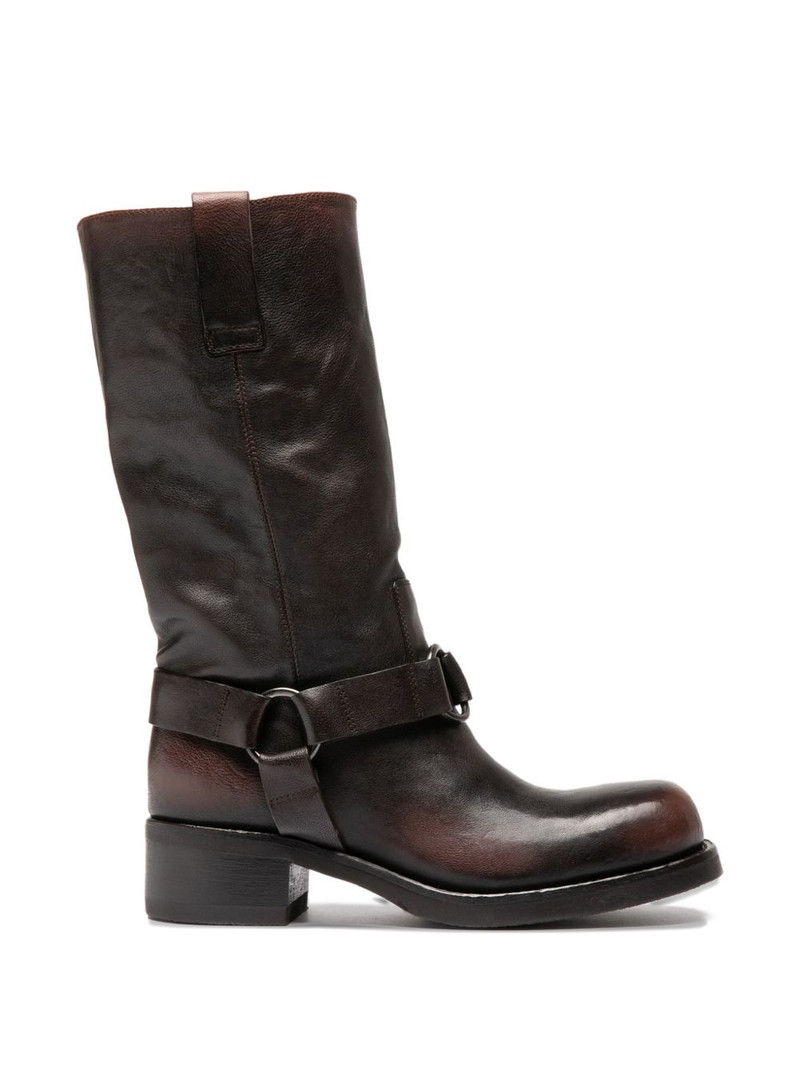 Dana 004 leather biker boots 1