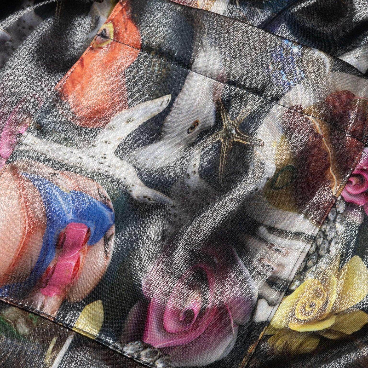 PRINTED SHORTS - BLACK/MULTI - 5