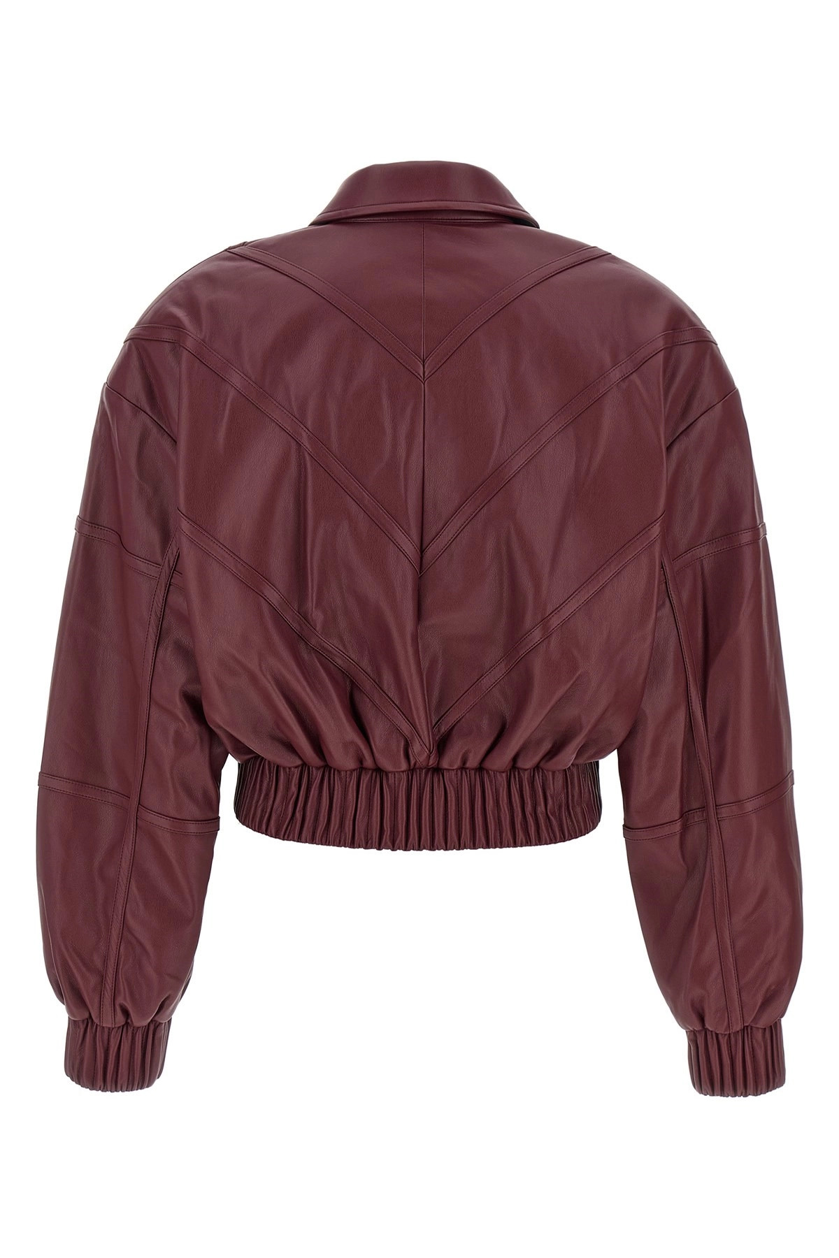 Leather effect bomber jacket - 3