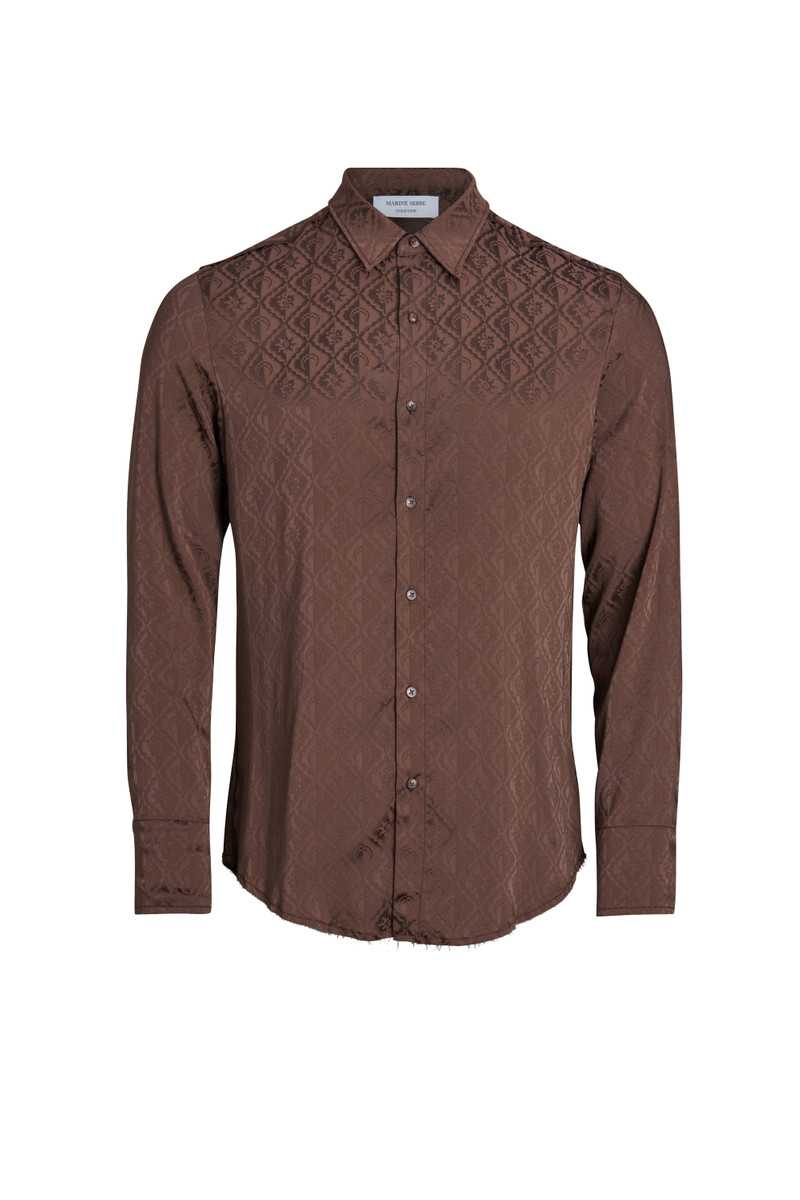 Moon Diamant Satin Jacquard Blouse 1