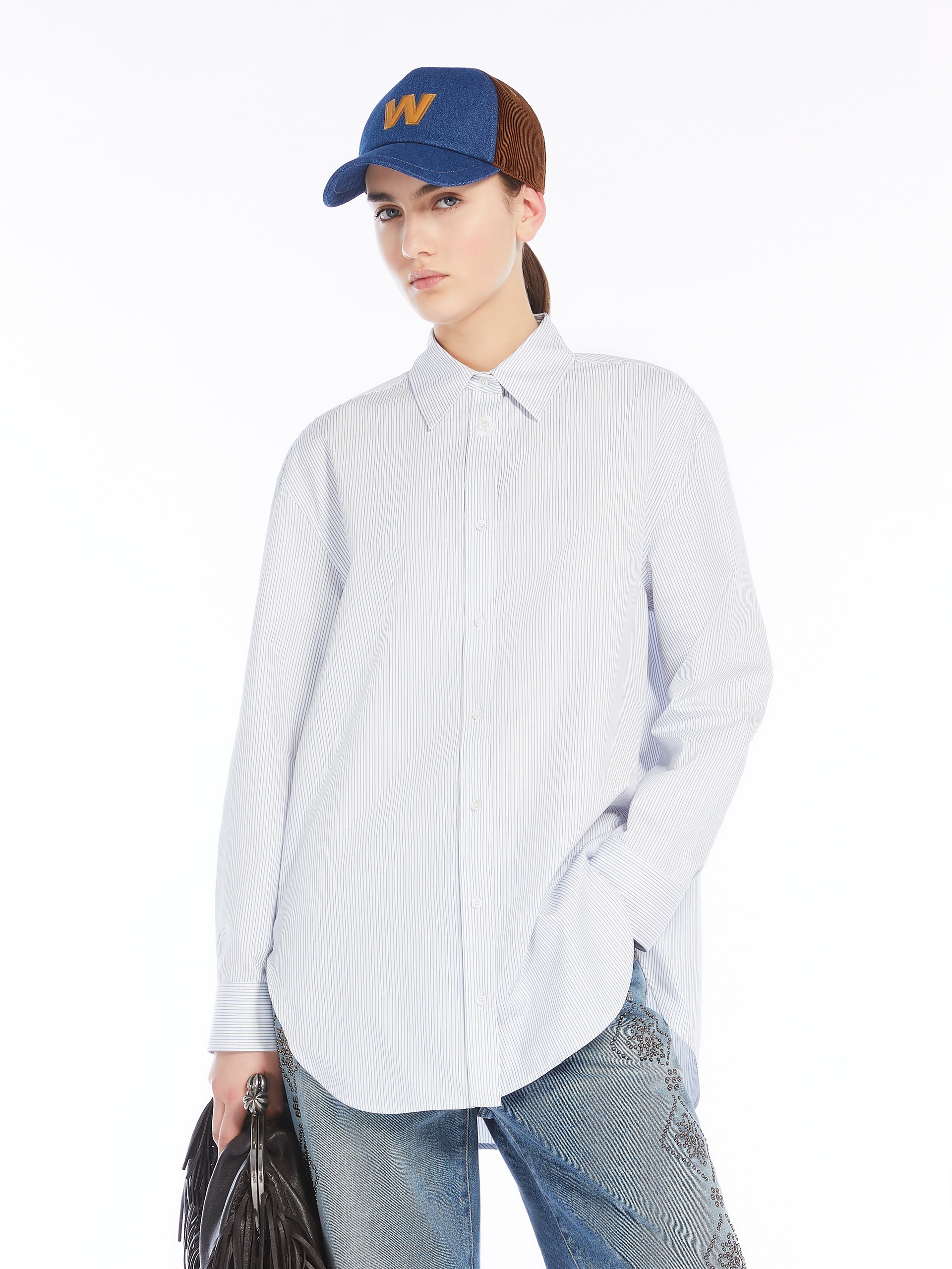 MESCAL Oversized cotton twill shirt - 5