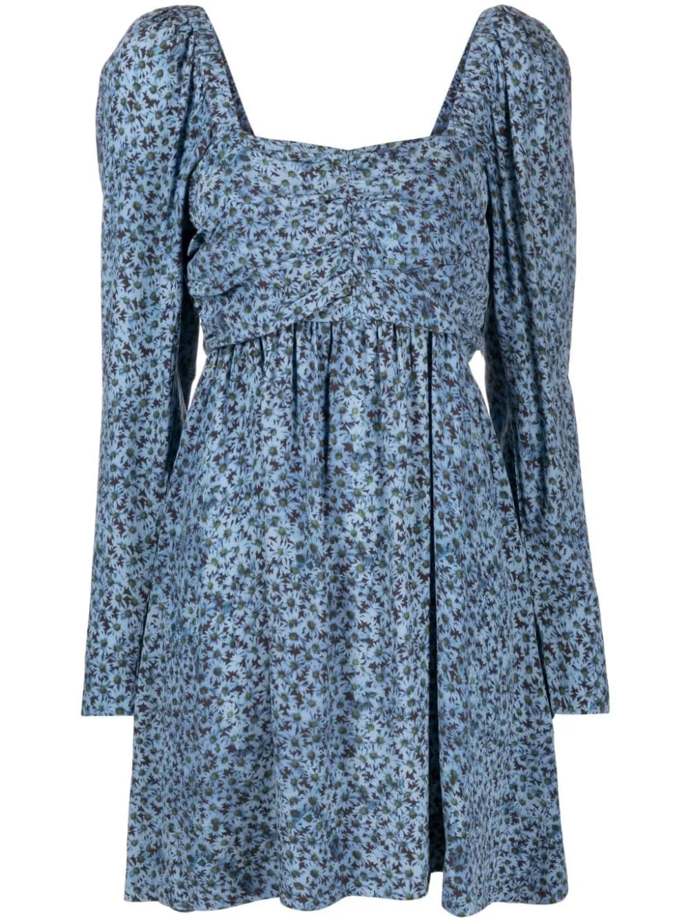 daisy-print crepe minidress - 1