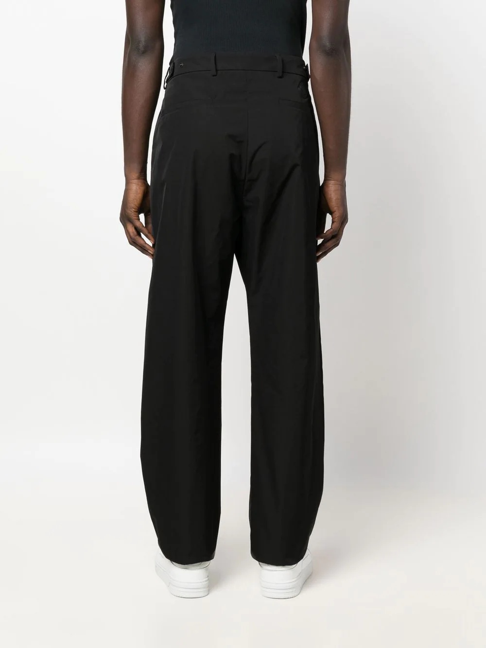 straight-leg mid-rise trousers - 4