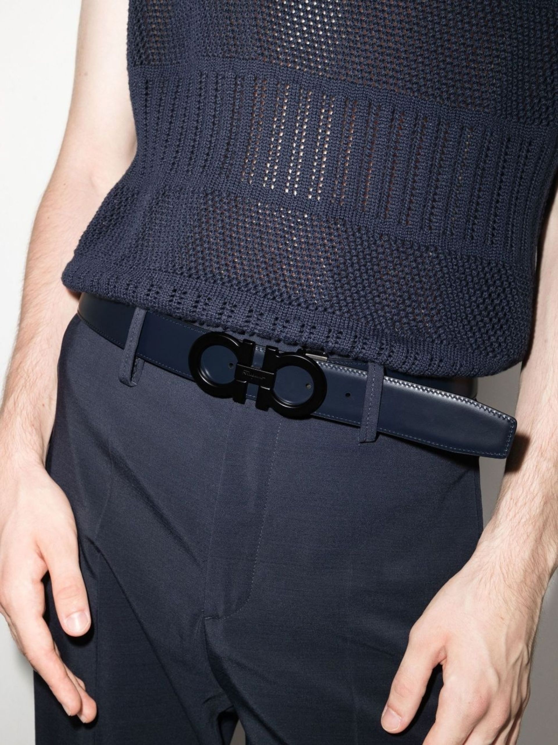 double Gancio buckle belt - 2