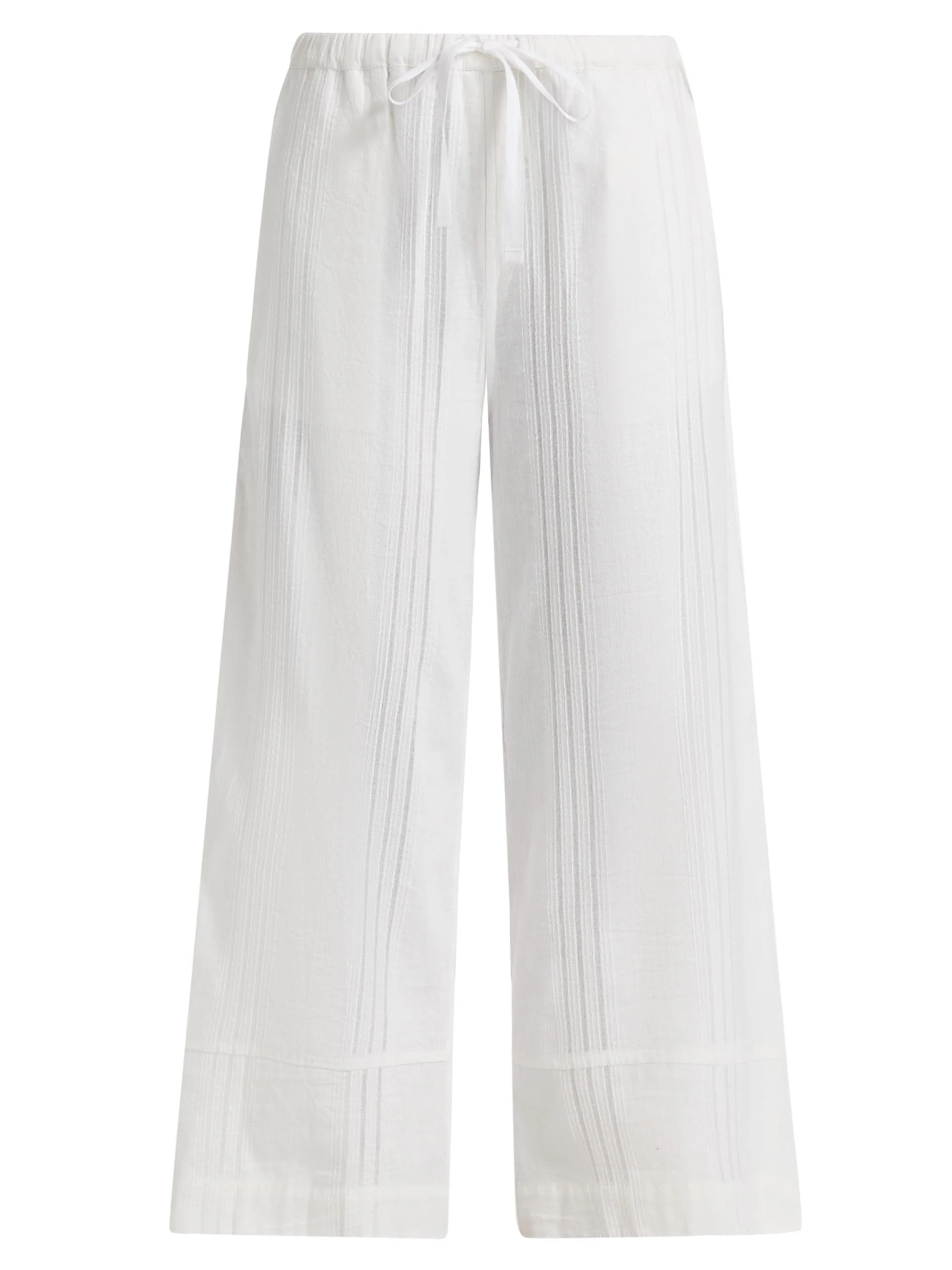 Women's Desta Cotton Drawstring Pants - Abira White - 1
