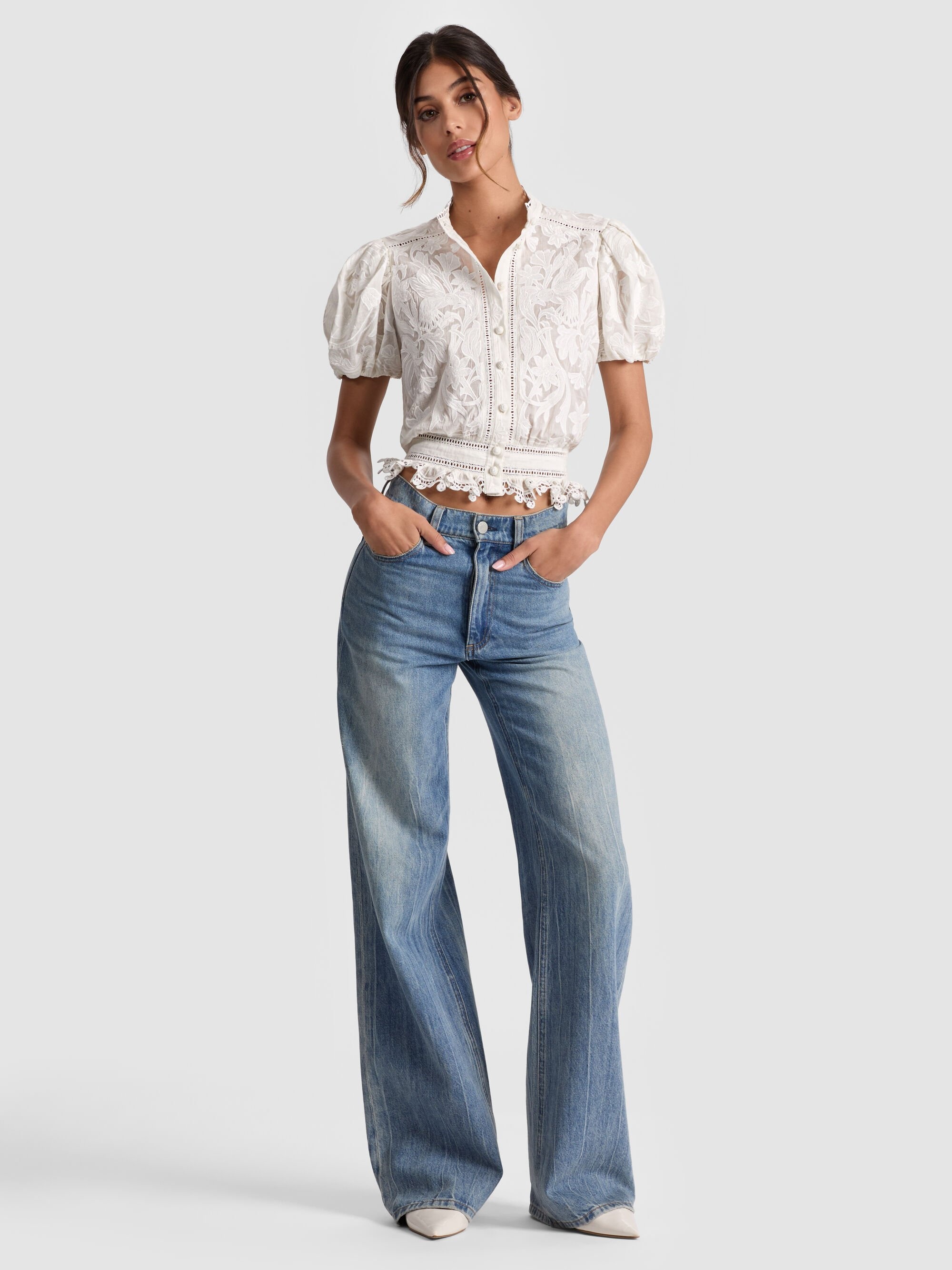 LORYN EMBROIDERED BLOUSE - 3