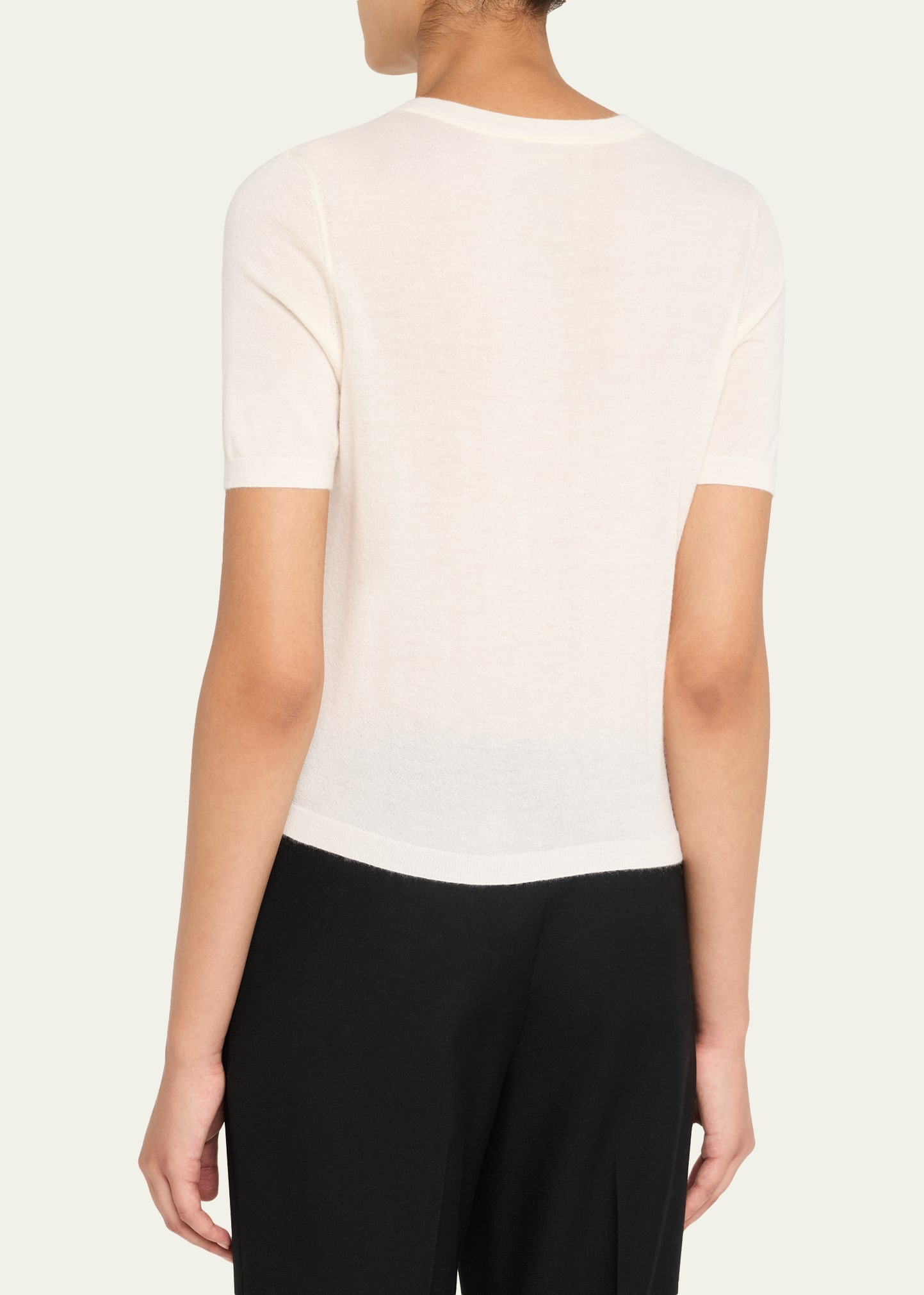 Charlotte Short-Sleeve Cashmere Cardigan - 3