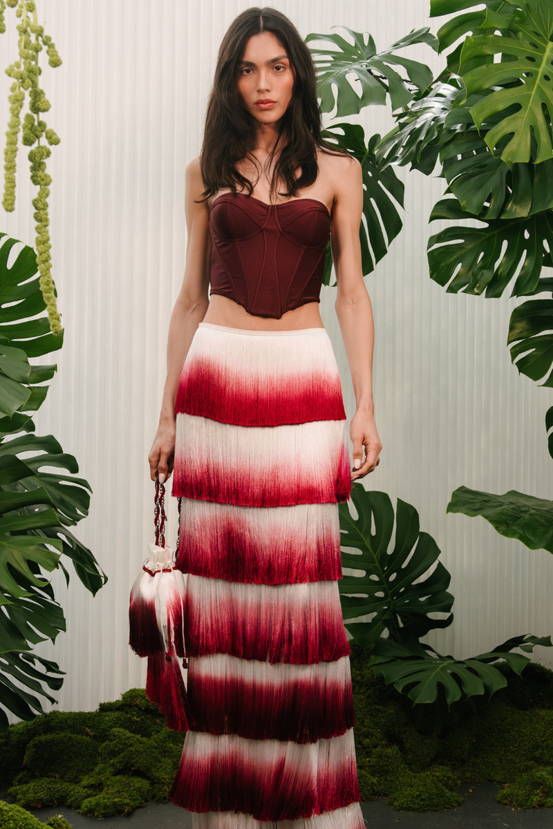 FRINGE MAXI SKIRT (RUNWAY) 5