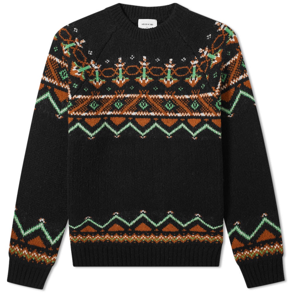 Wood Wood Gunther Fair Isle Crew Knit - 1