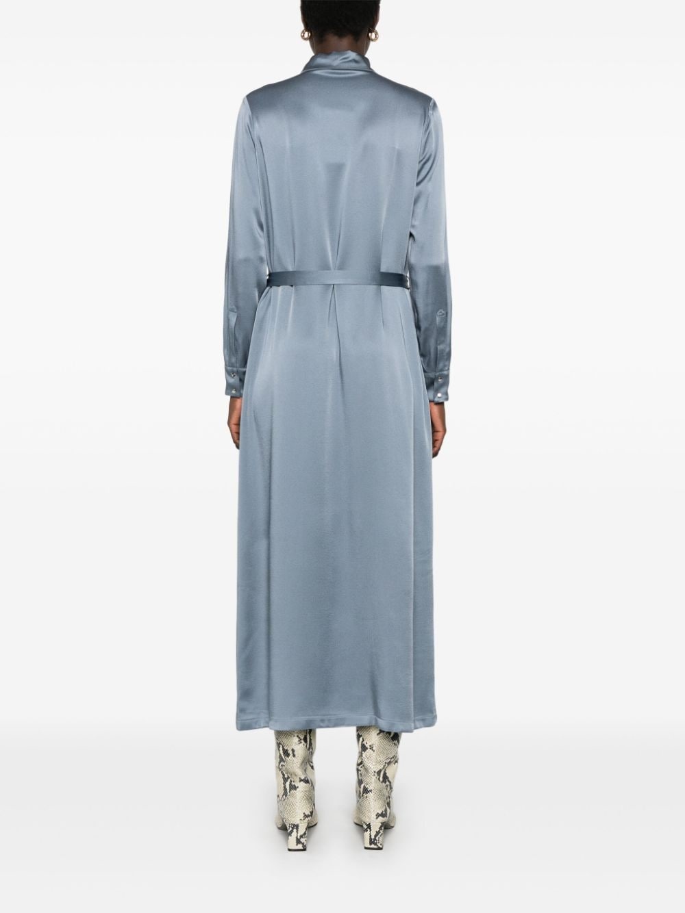 satin maxi dress - 4