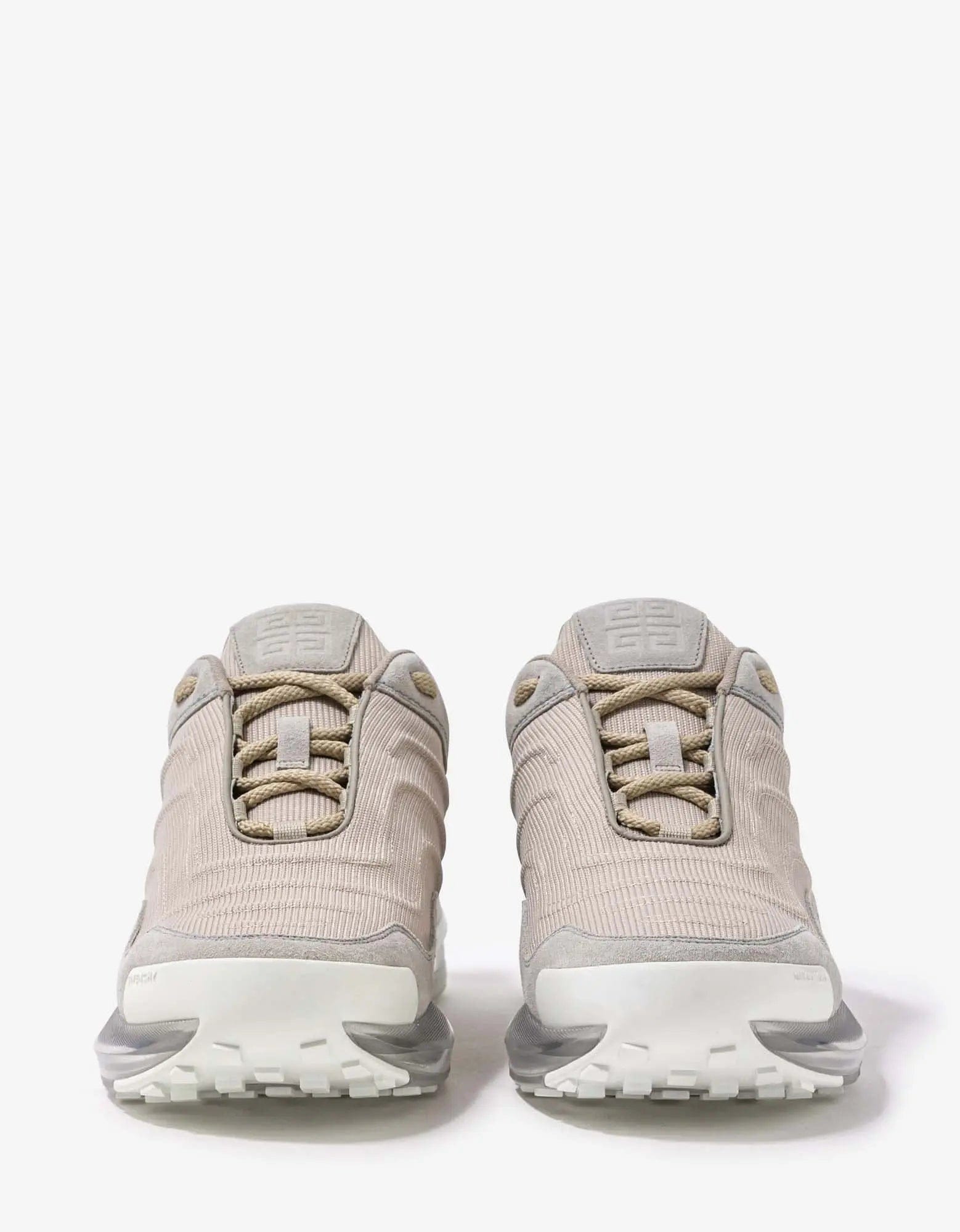 Givenchy Cream Giv 1 Leather & Mesh Trainers - 7