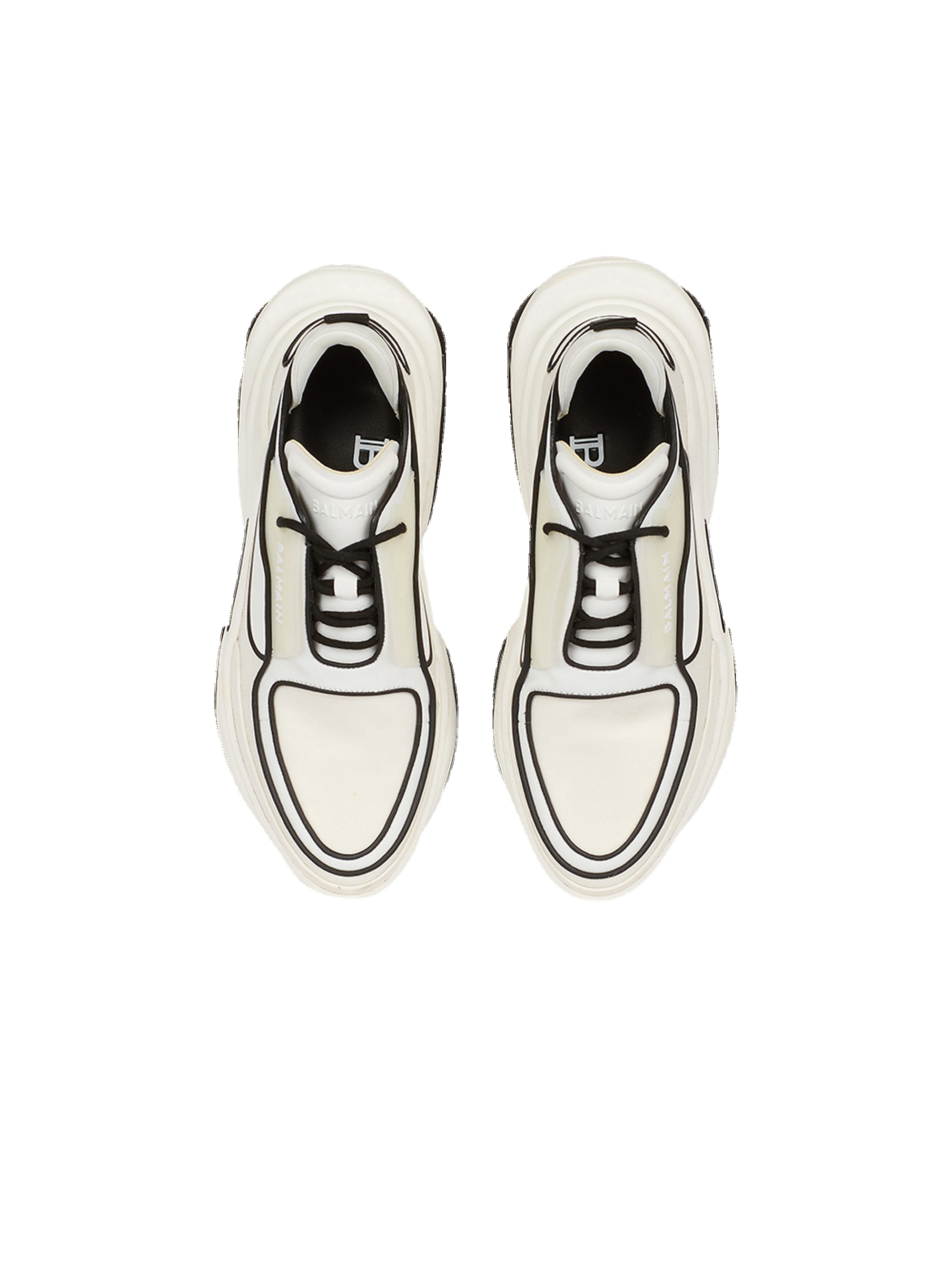 Leather B-Bold low-top sneakers - 3