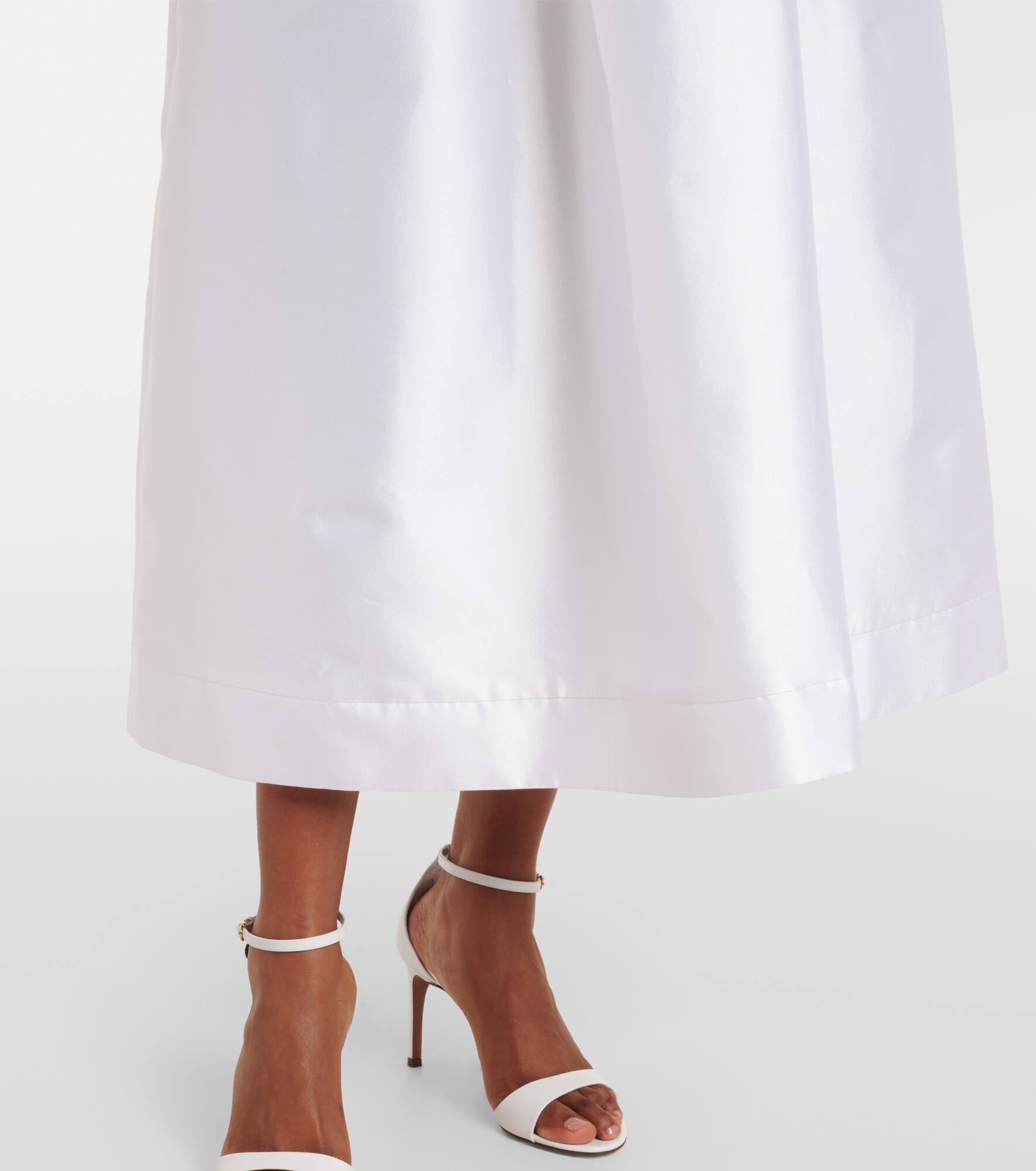 Apple cotton and silk midi dress - 5