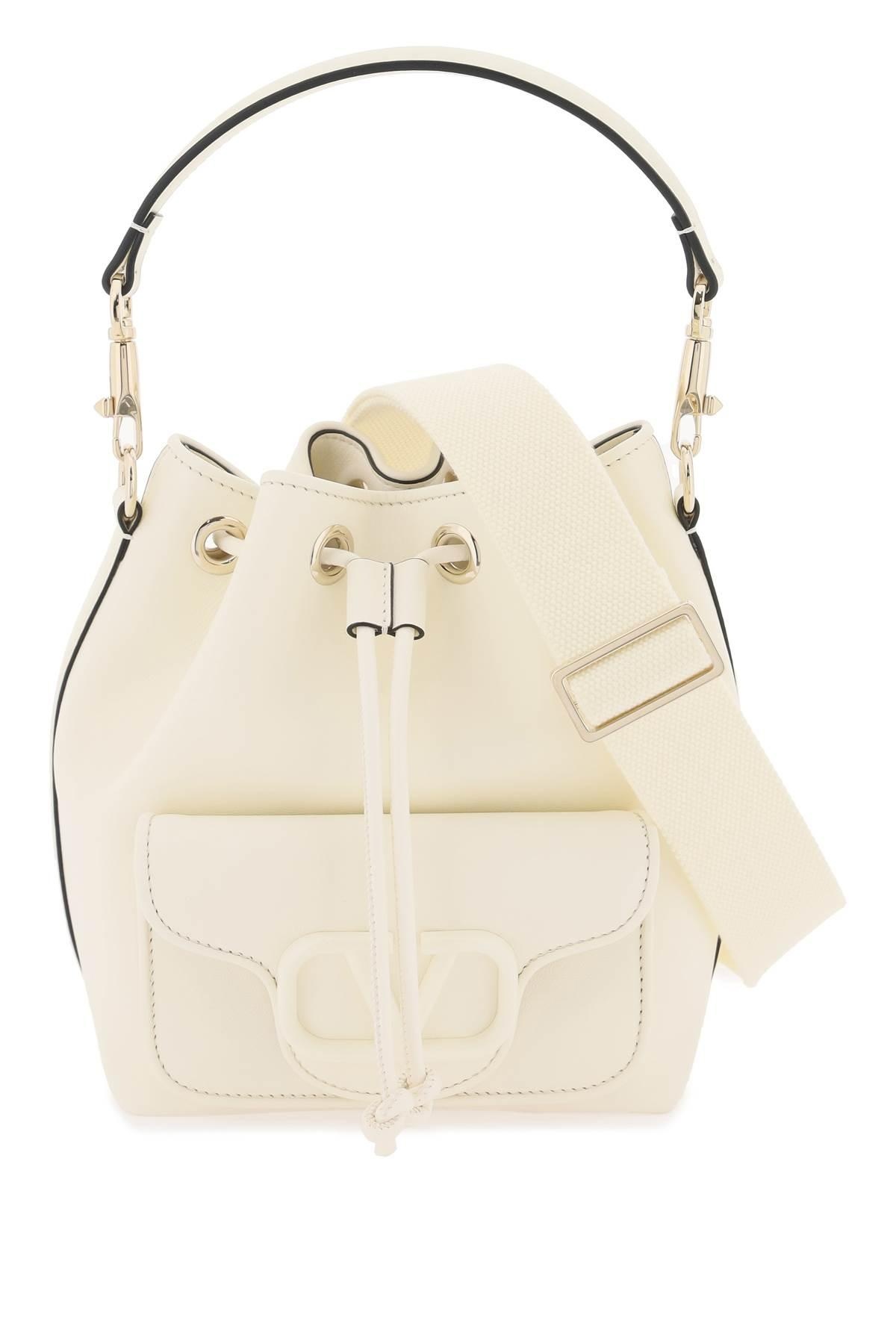 Valentino Garavani Leather Locò Bucket Bag - 1