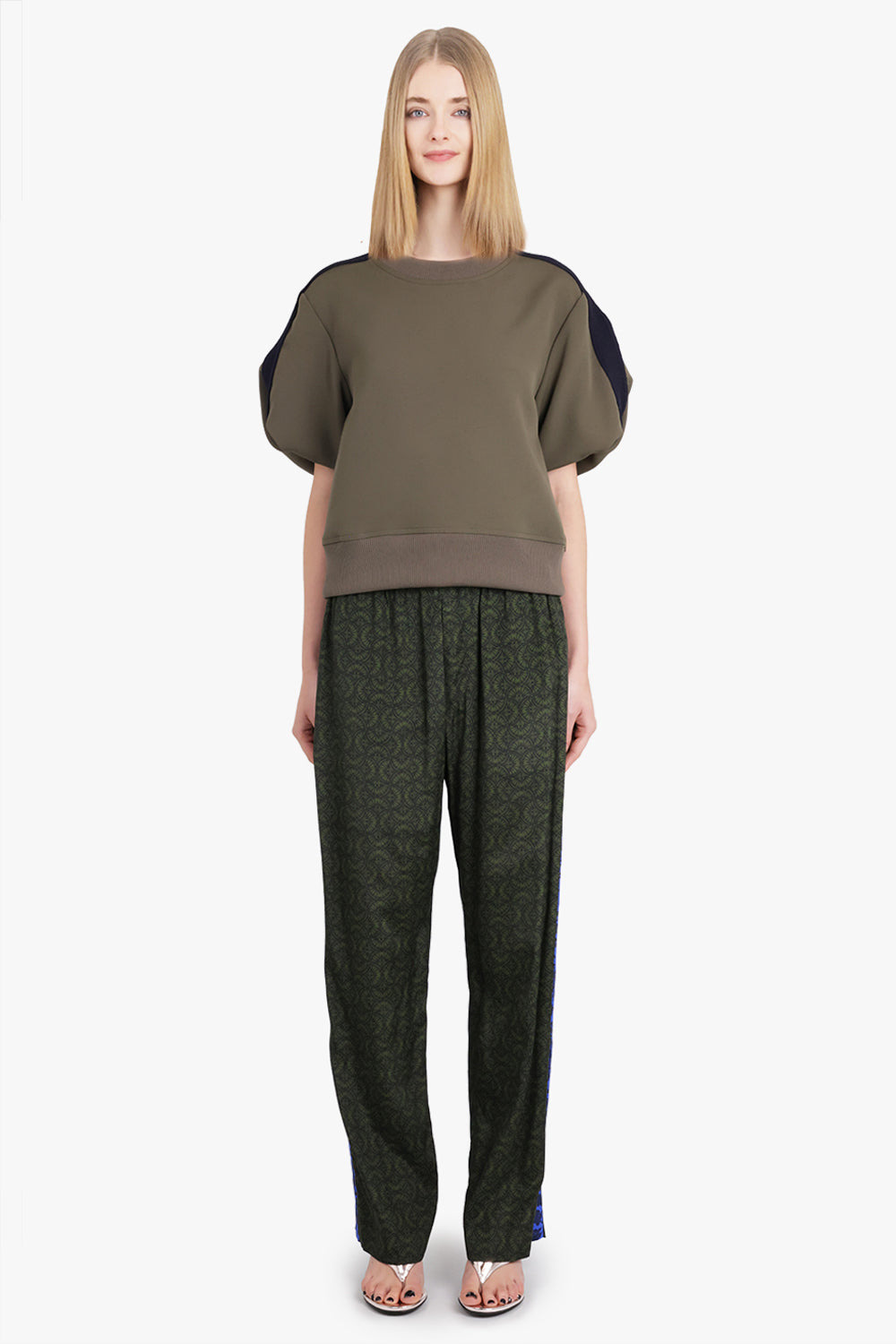 PARKINO PRINTED PANT | BOTTLE GREEN - 2