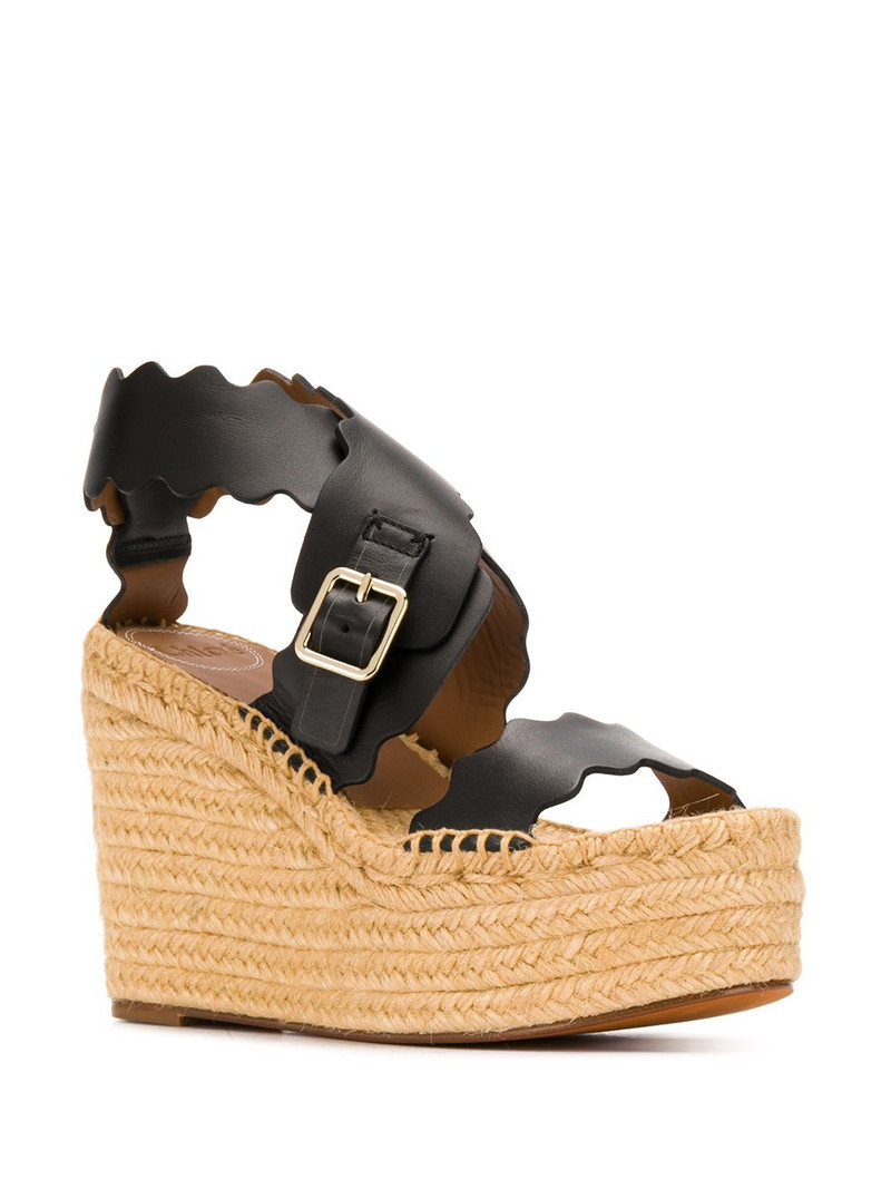 Chloé Lauren wedge espadrille sandals outlook