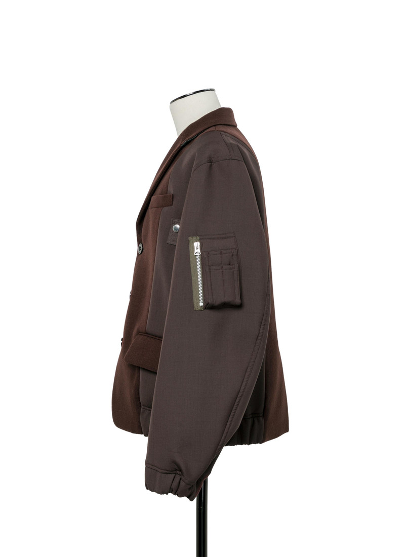 sacai Wool Melton Jacket outlook