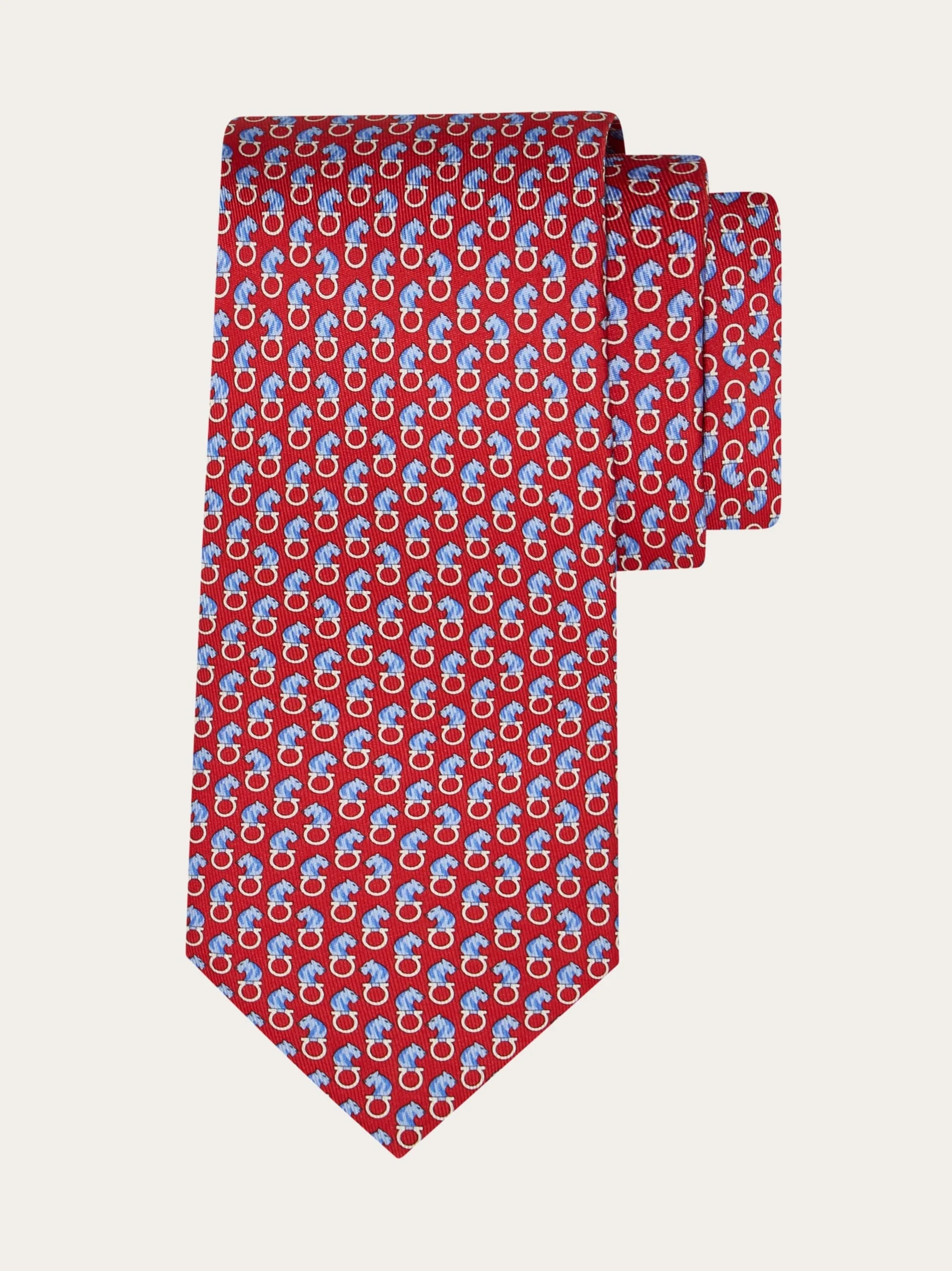 Feline print silk tie - 1