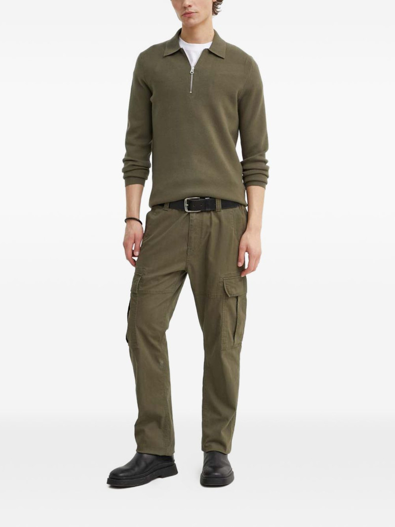 SAMSØE SAMSØE zip-up collared knitted polo shirt outlook