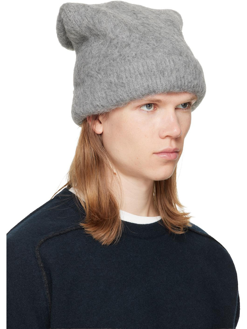 Maison Margiela Gray Wool Beanie outlook