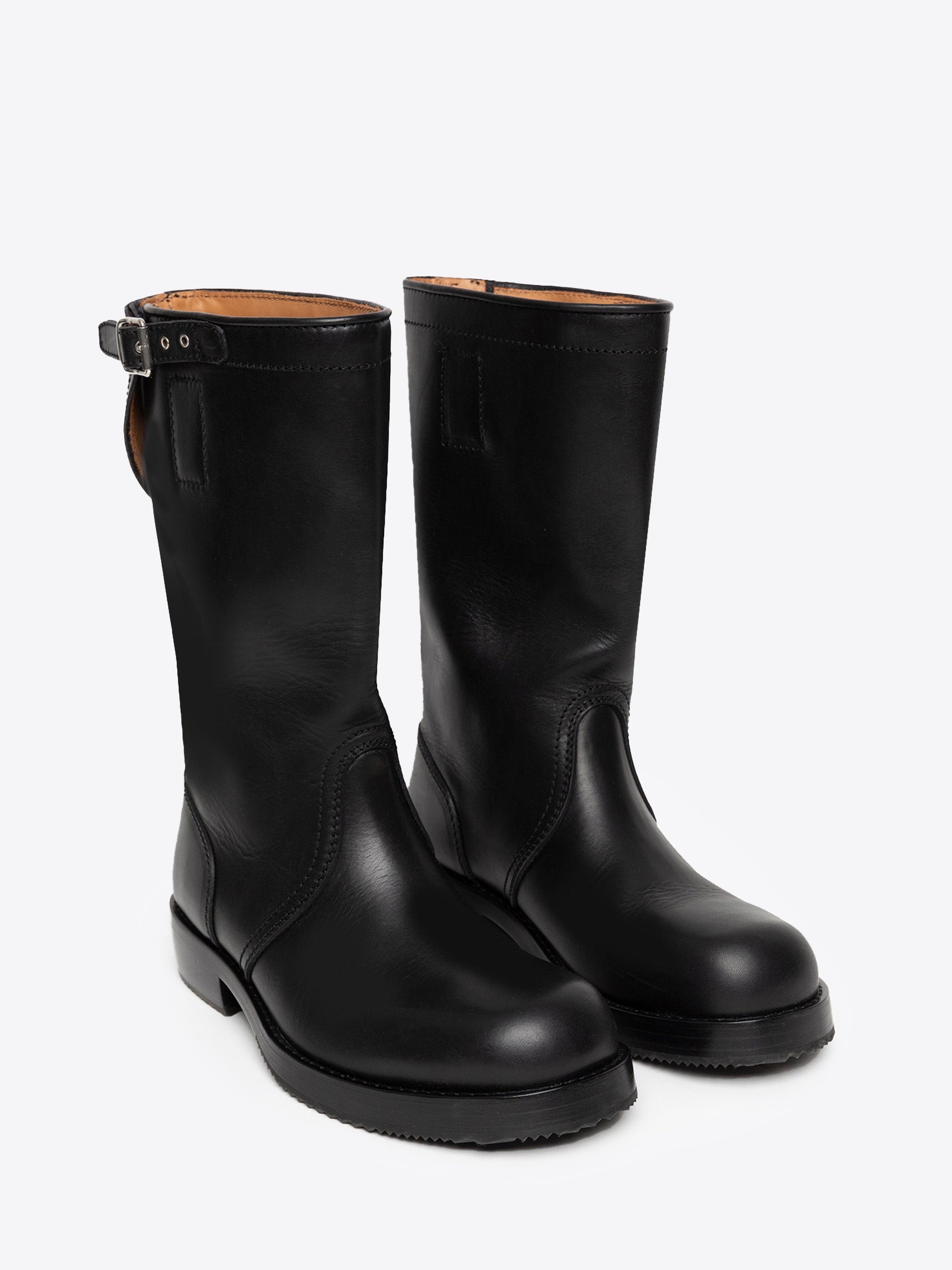 LEATHER BIKER BOOTS - 3