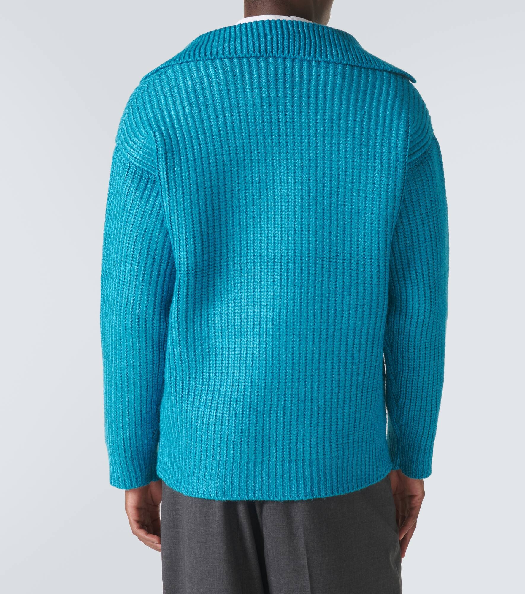Ribbed-knit silk-blend sweater - 4