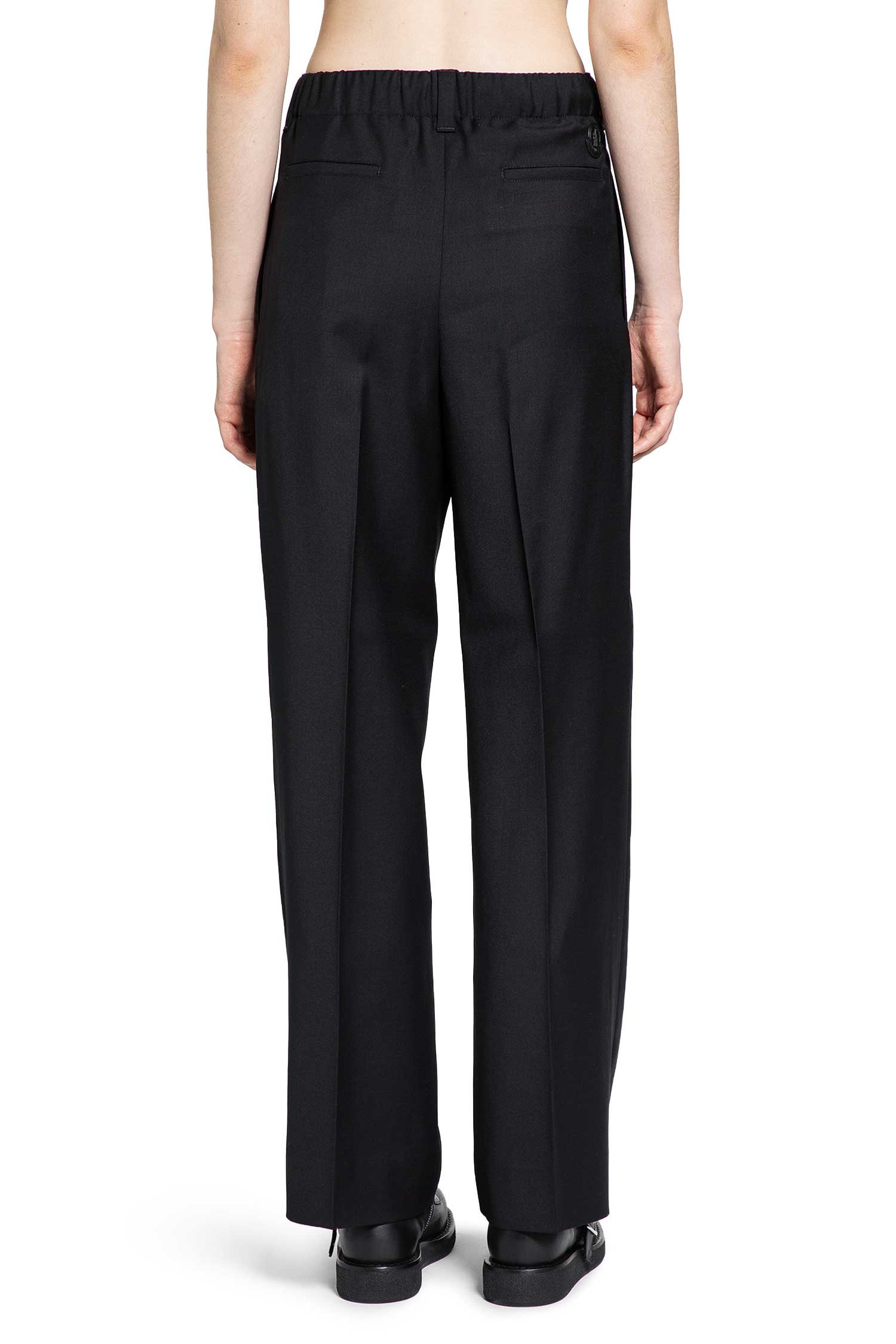 Wool Gabardine Tailored Pants - 3