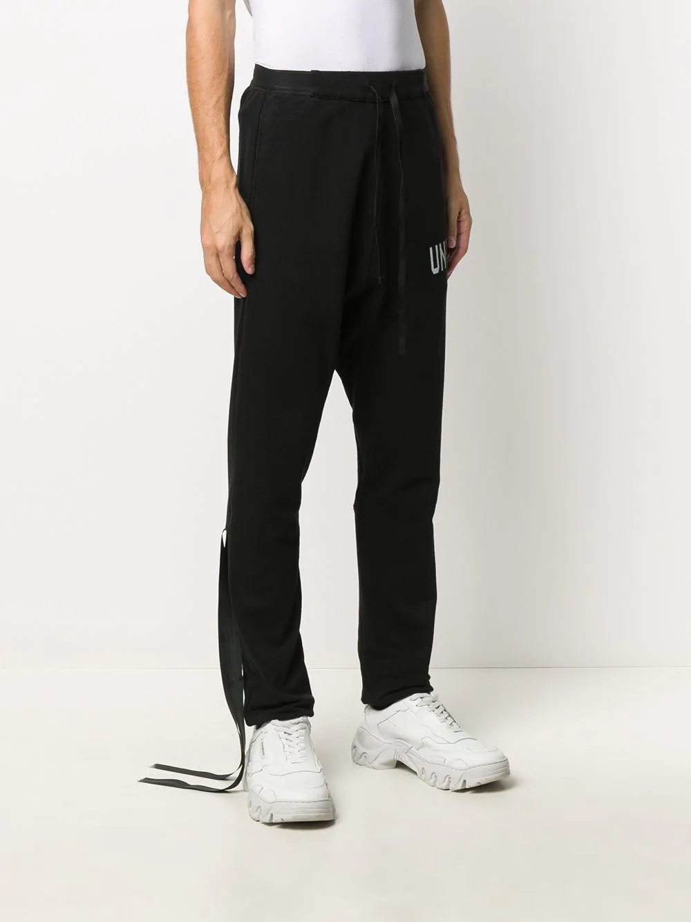 drop-crotch track pants - 3