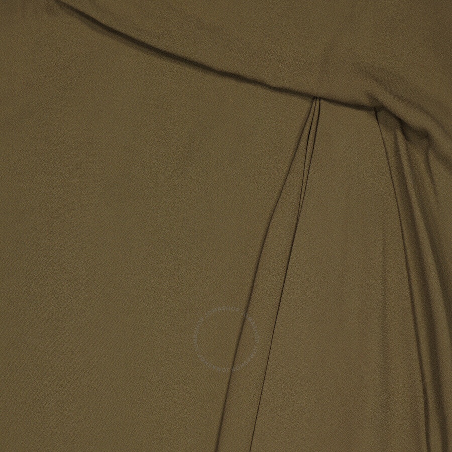 Versace Ladies Caramel Draped Midi Skirt - 7