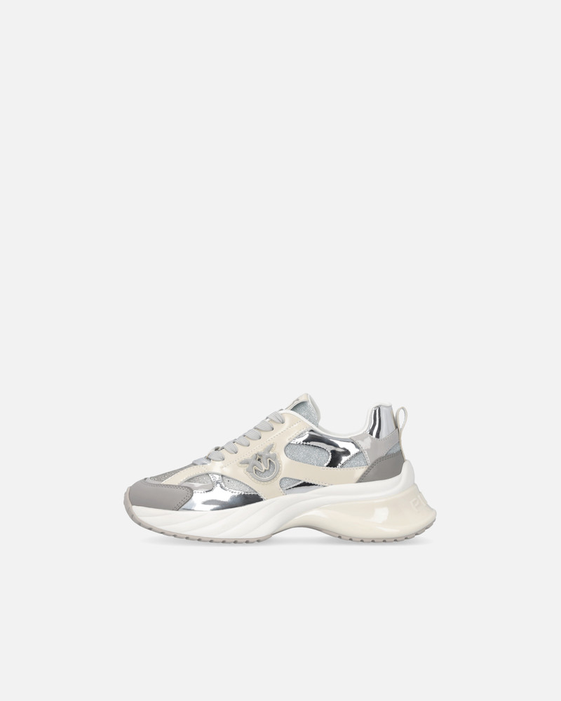 PINKO GLITTERY SNEAKERS WITH LOVE BIRDS LOGO outlook