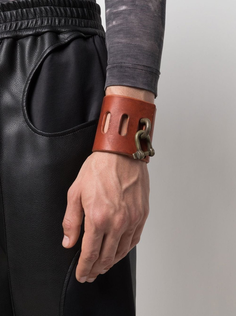 Parts of Four Restraint Charm leather bracelet outlook